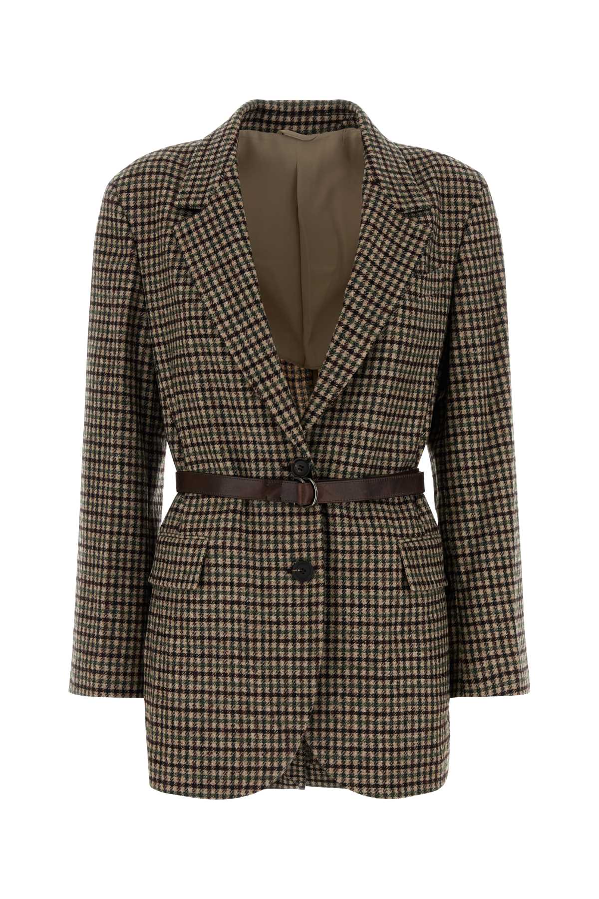 Brunello Cucinelli Women Embroidered Wool Blend Blazer BRUNELLO CUCINELLI