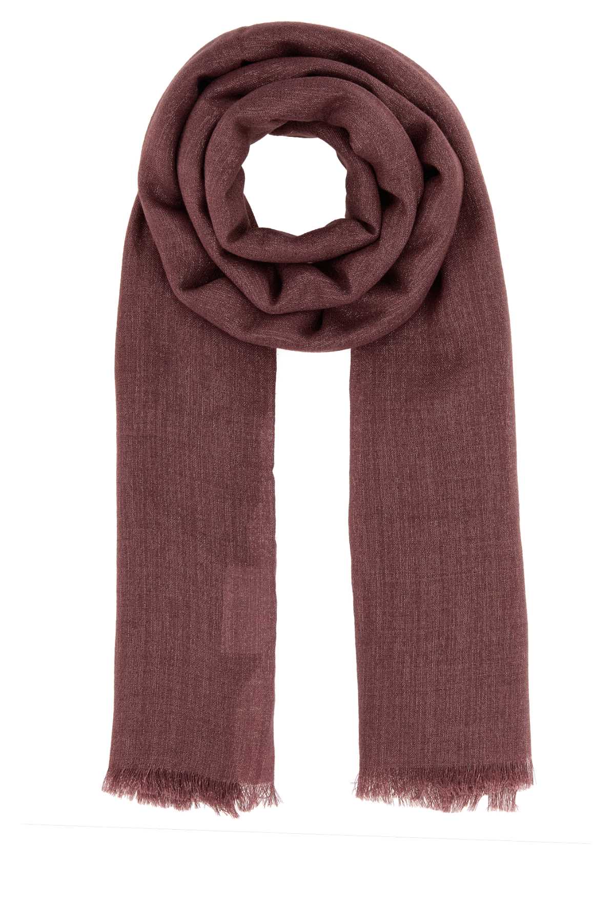 Brunello Cucinelli Women Antiqued Pink Cashmere Blend Scarf BRUNELLO CUCINELLI