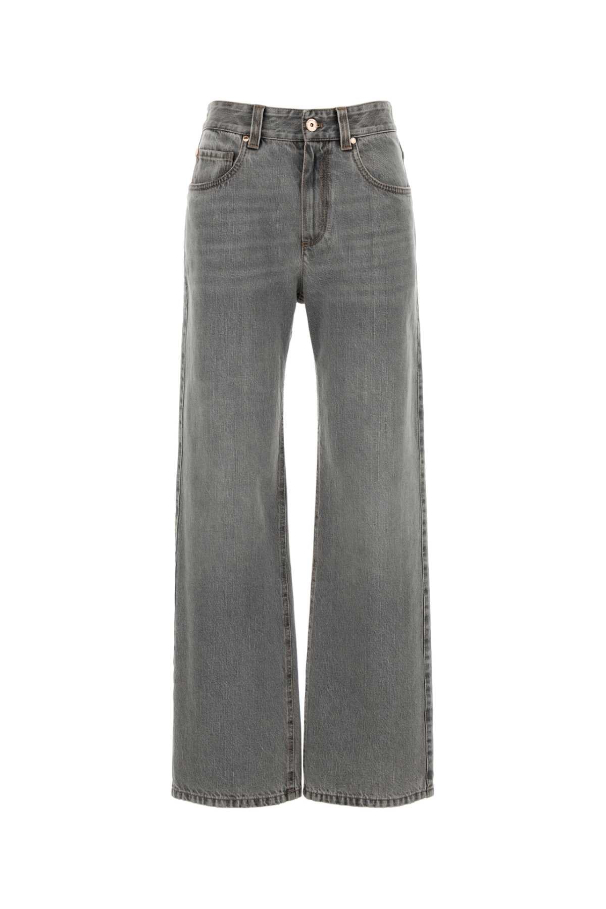 Brunello Cucinelli Women Grey Denim Jeans BRUNELLO CUCINELLI