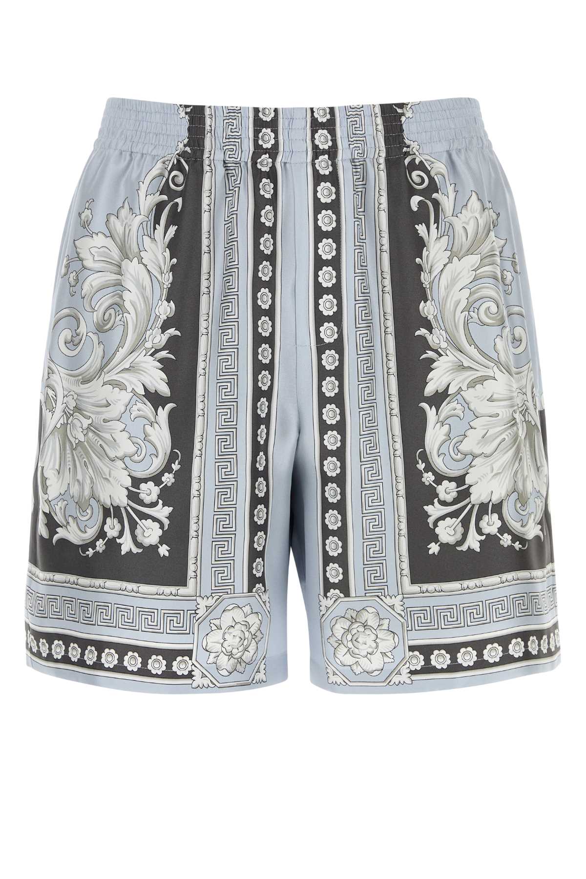 Versace Men Printed Twill Bermuda Shorts VERSACE
