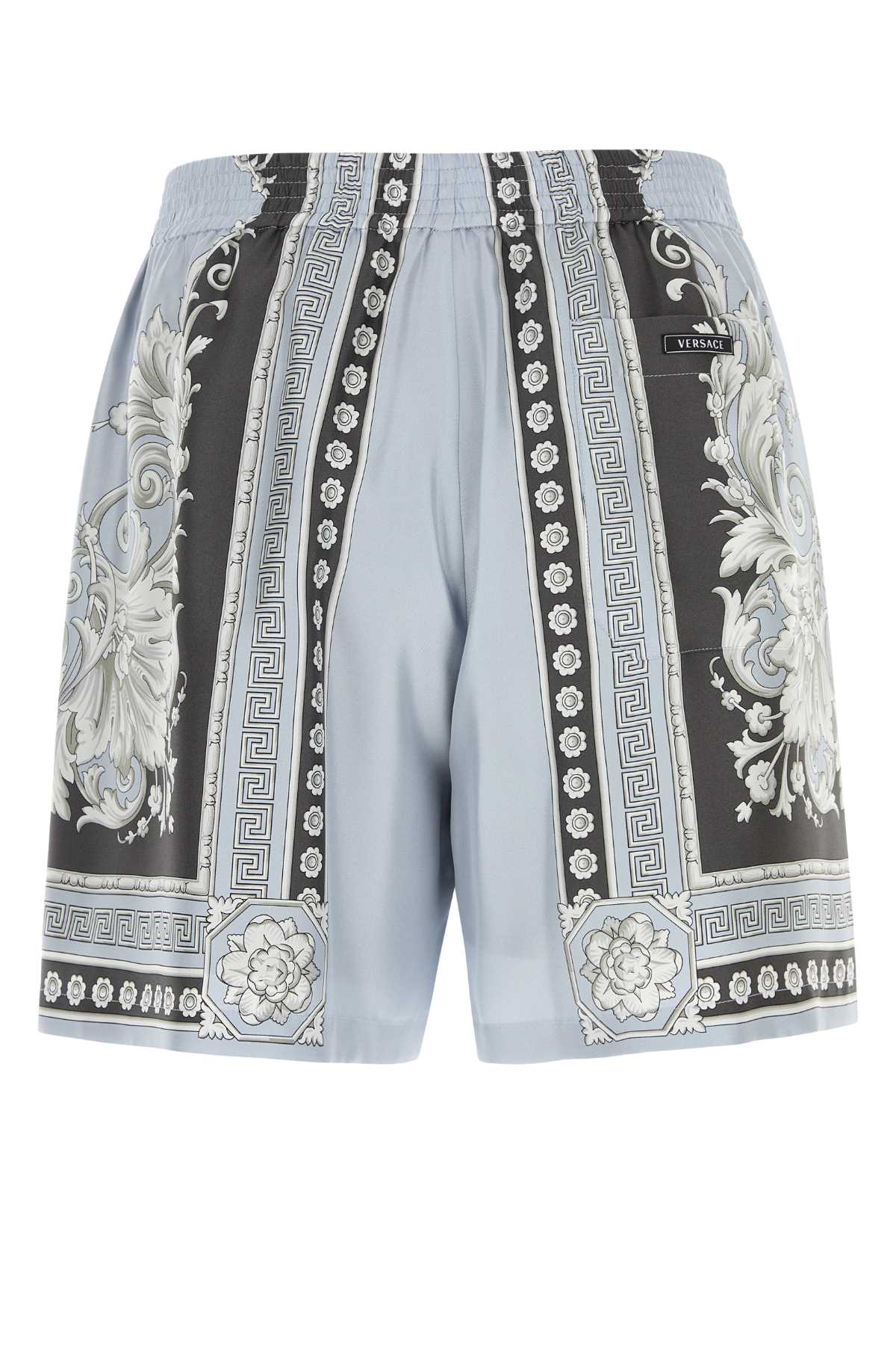 Versace Men Printed Twill Bermuda Shorts VERSACE