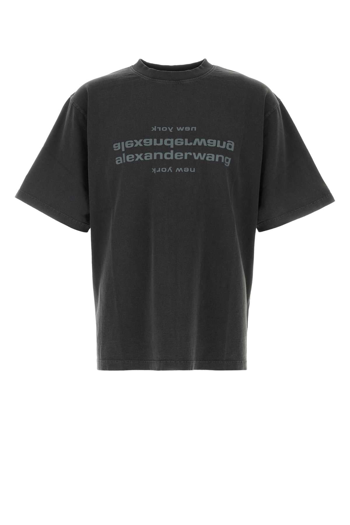 Alexander Wang Unisex Slate Cotton Oversize T-Shirt ALEXANDER WANG