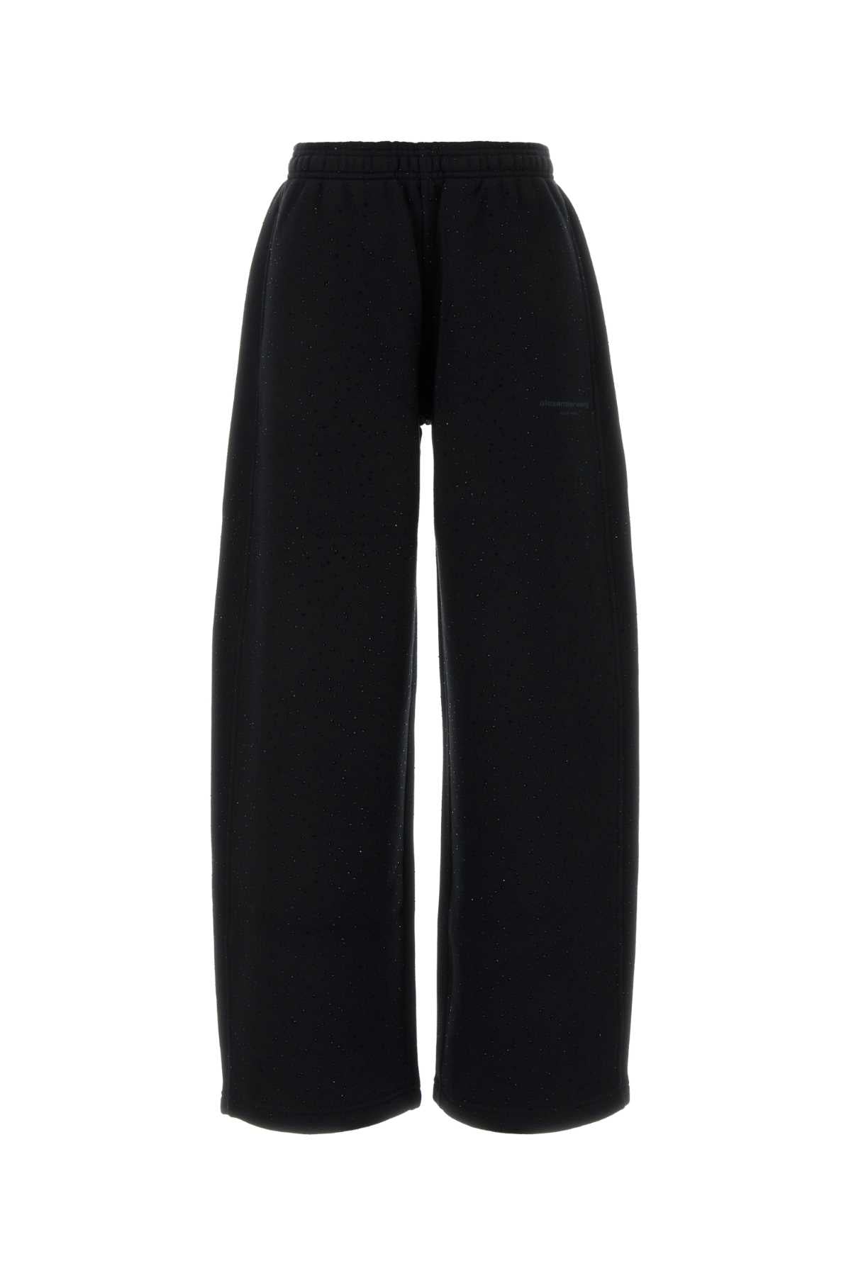 Alexander Wang Women Black Cotton Blend Joggers ALEXANDER WANG