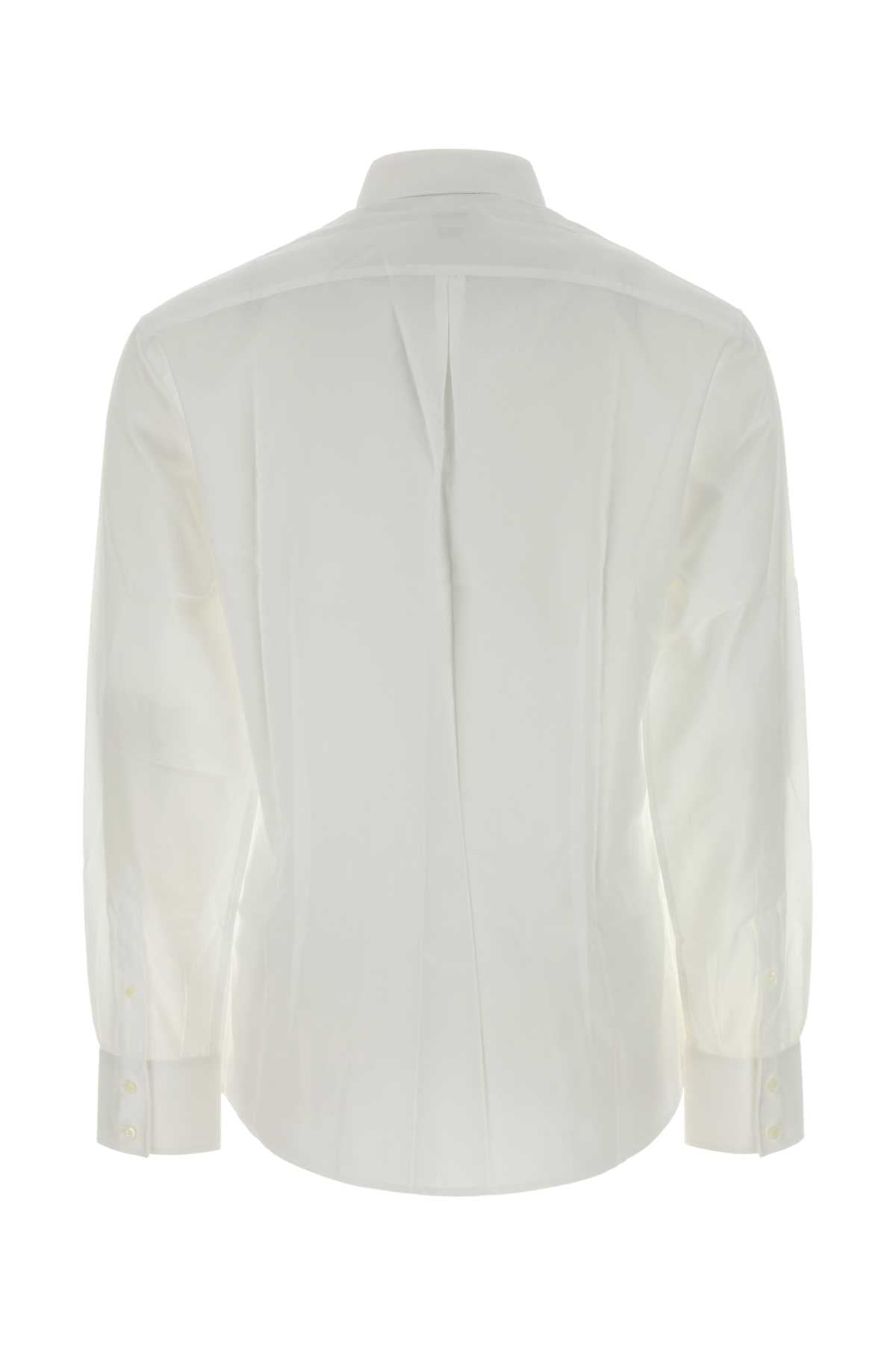 Brunello Cucinelli Men White Poplin Shirt BRUNELLO CUCINELLI