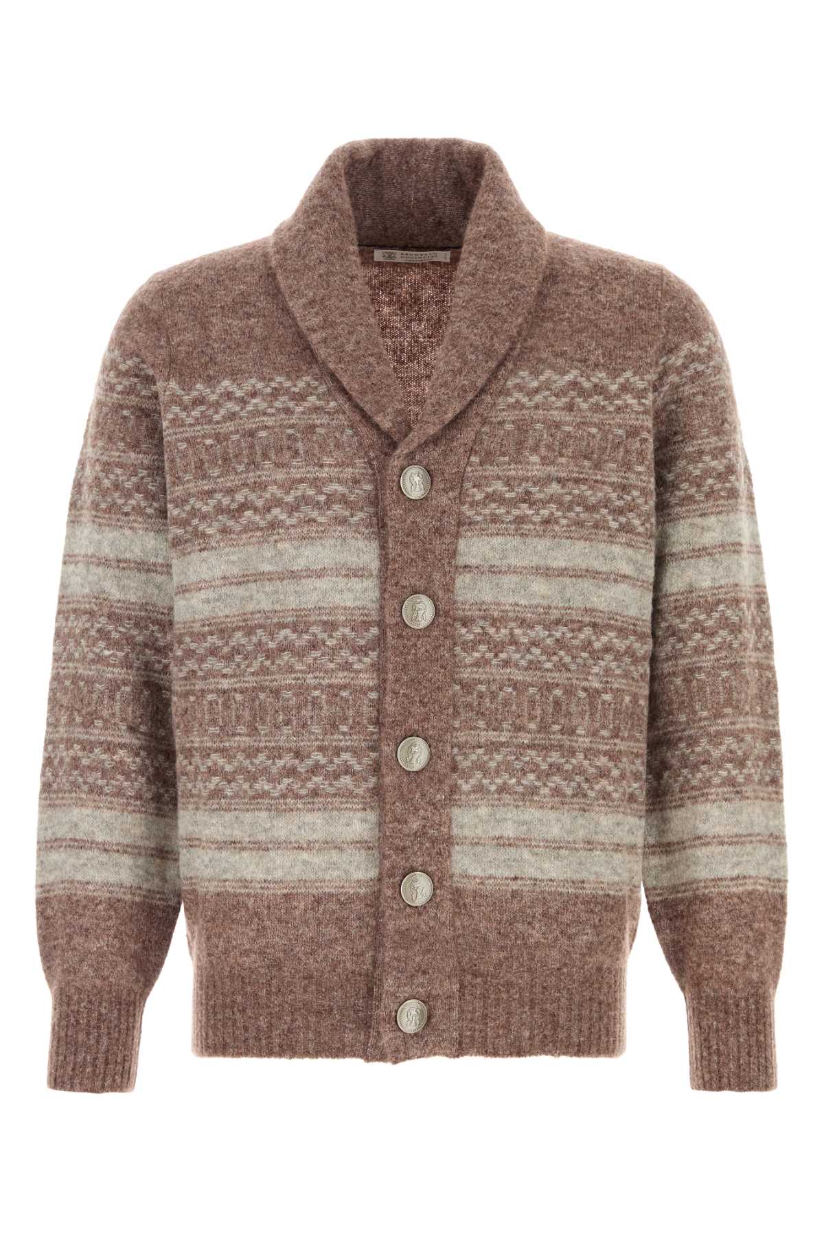 Brunello Cucinelli Men Embroidered Cashmere Cardigan BRUNELLO CUCINELLI