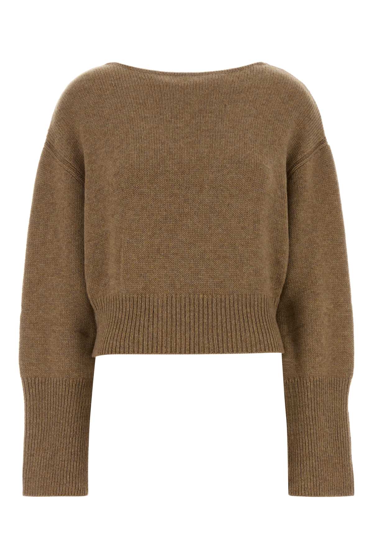 Ermanno Scervino Women Camel Cashmere Sweater ERMANO SCERVINO