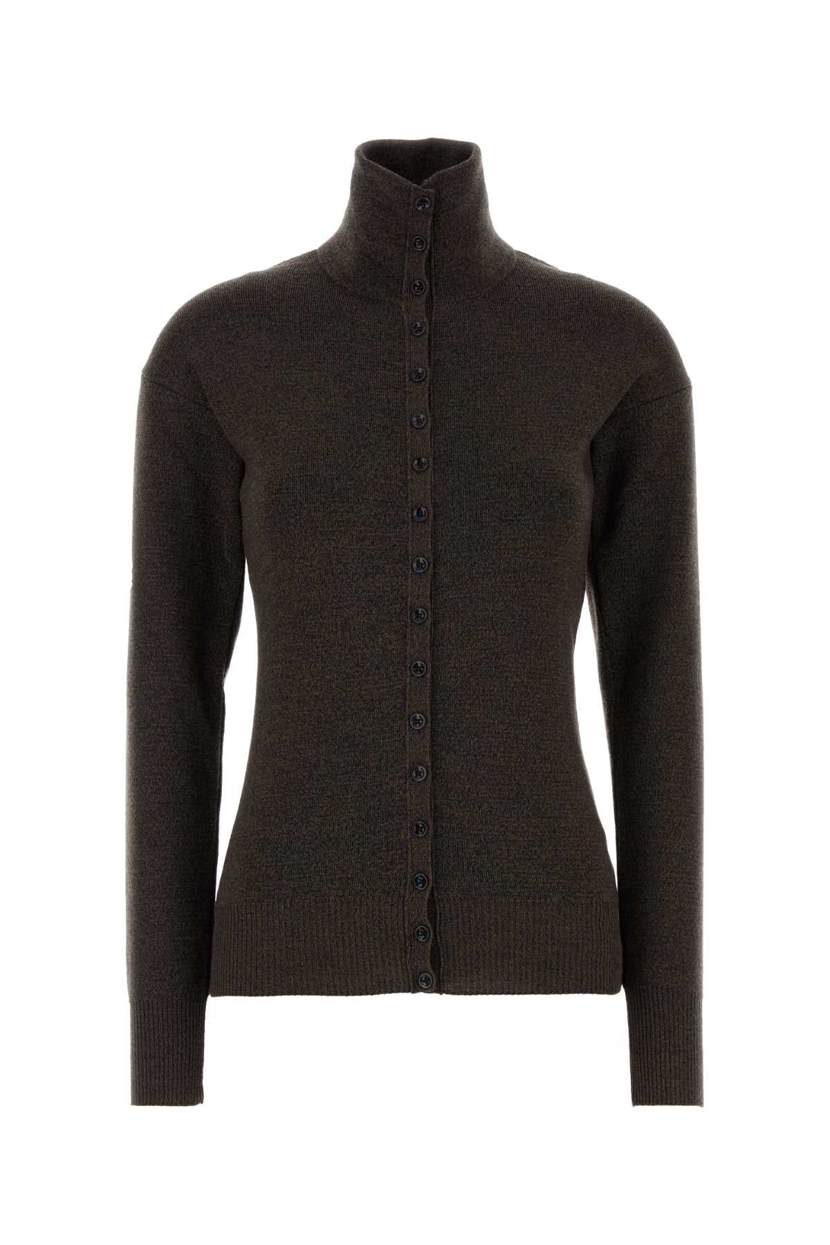 Lemaire Women Brown Wool Cardigan LEMAIRE