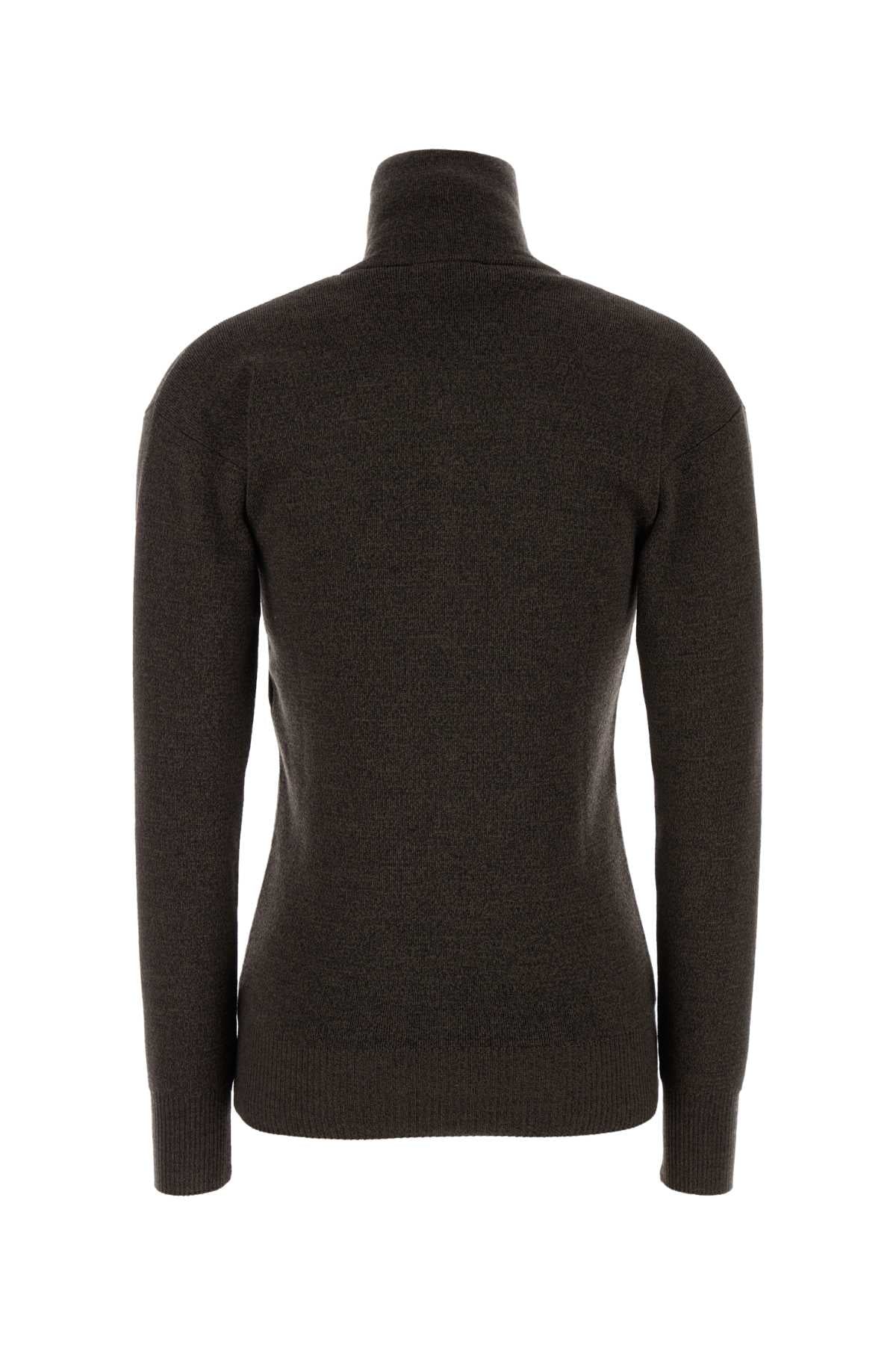 Lemaire Women Brown Wool Cardigan LEMAIRE