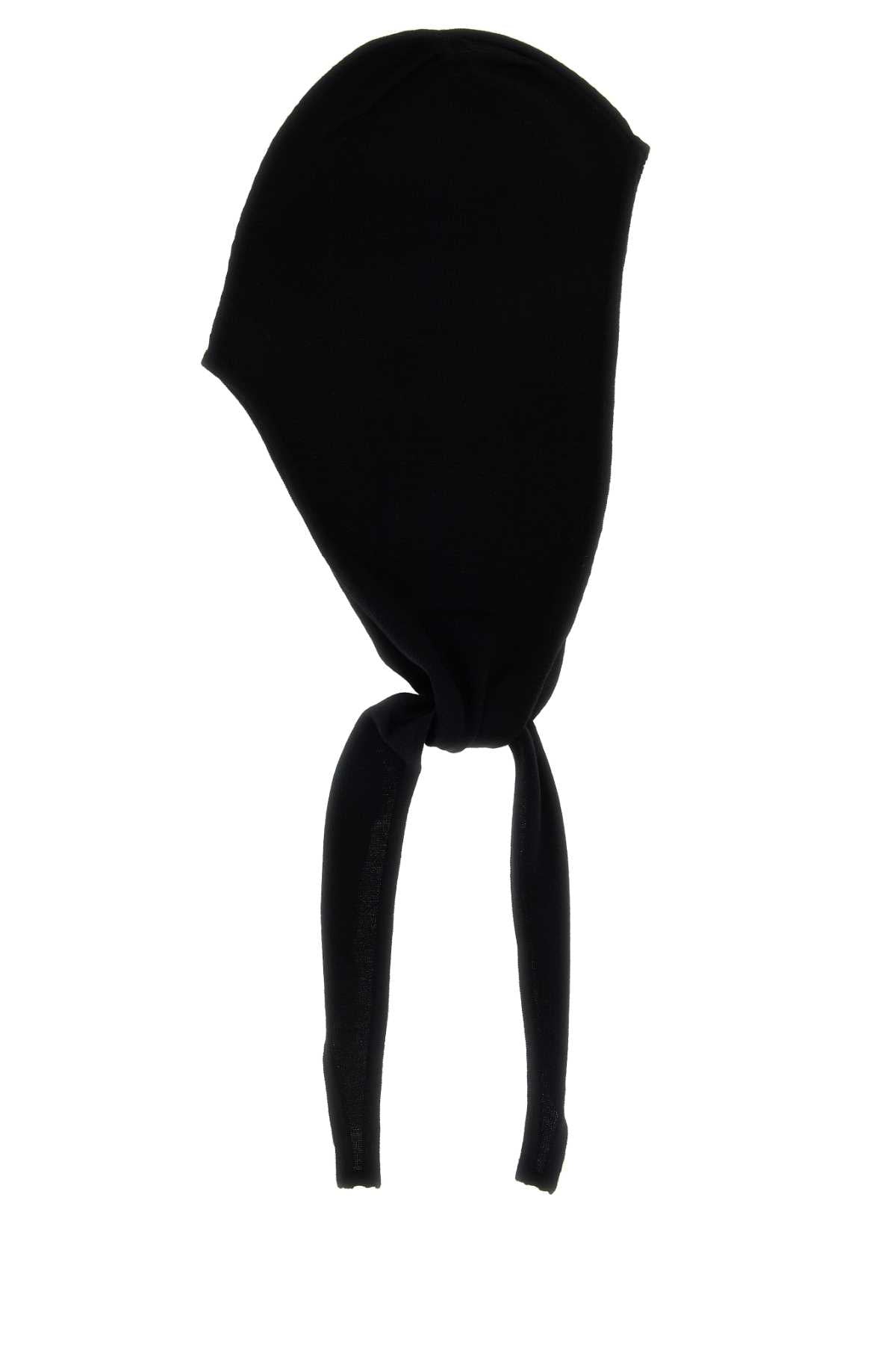 Lemaire Women Black Wool Beanie Hat LEMAIRE