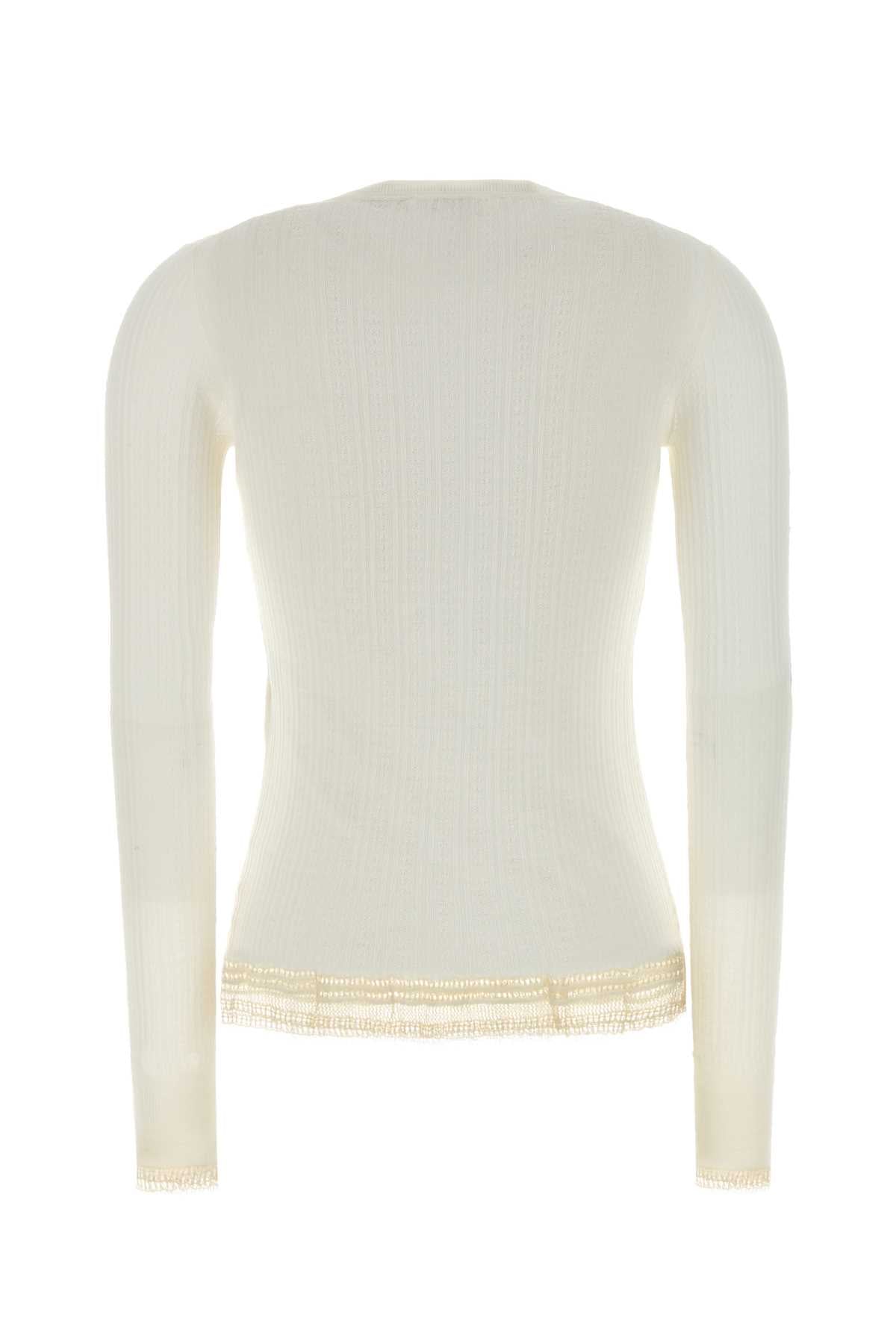 Chloe Women Ivory Wool Sweater CHLOE