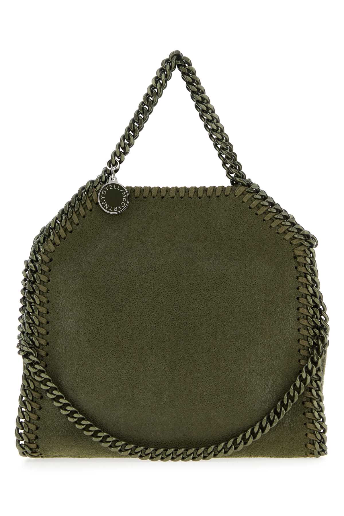 Stella Mccartney Women Army Green Shaggy Deer Micro Falabella Handbag STELLA MCCARTNEY