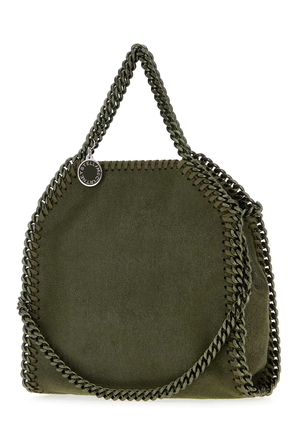 Stella Mccartney Women Army Green Shaggy Deer Micro Falabella Handbag STELLA MCCARTNEY