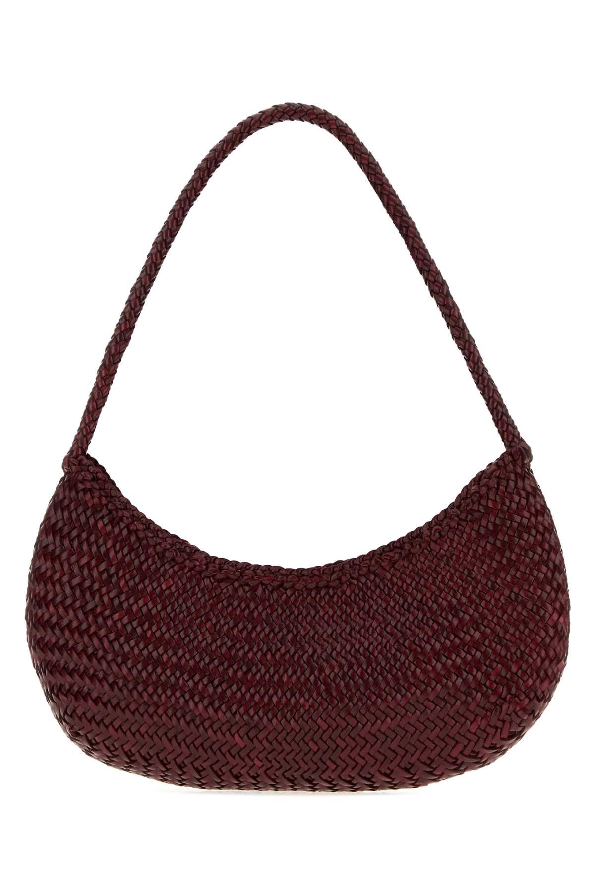 Dragon Diffusion Women Burgundy Leather Nova Luna Shoulder Bag DRAGON DIFFUSION