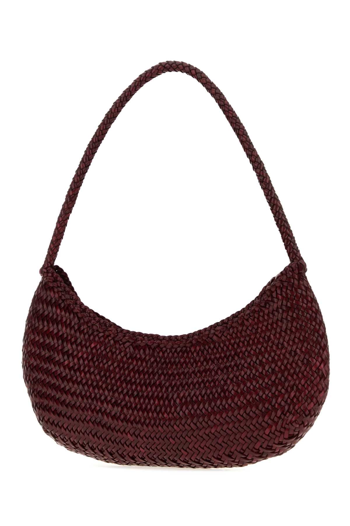 Dragon Diffusion Women Burgundy Leather Nova Luna Shoulder Bag DRAGON DIFFUSION