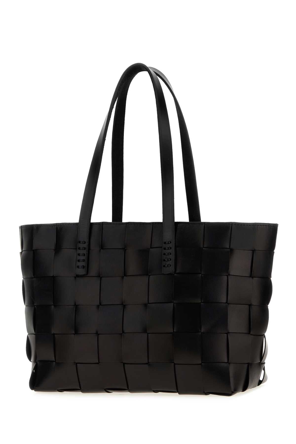 Dragon Diffusion Women Black Leather Japan Shopping Bag DRAGON DIFFUSION