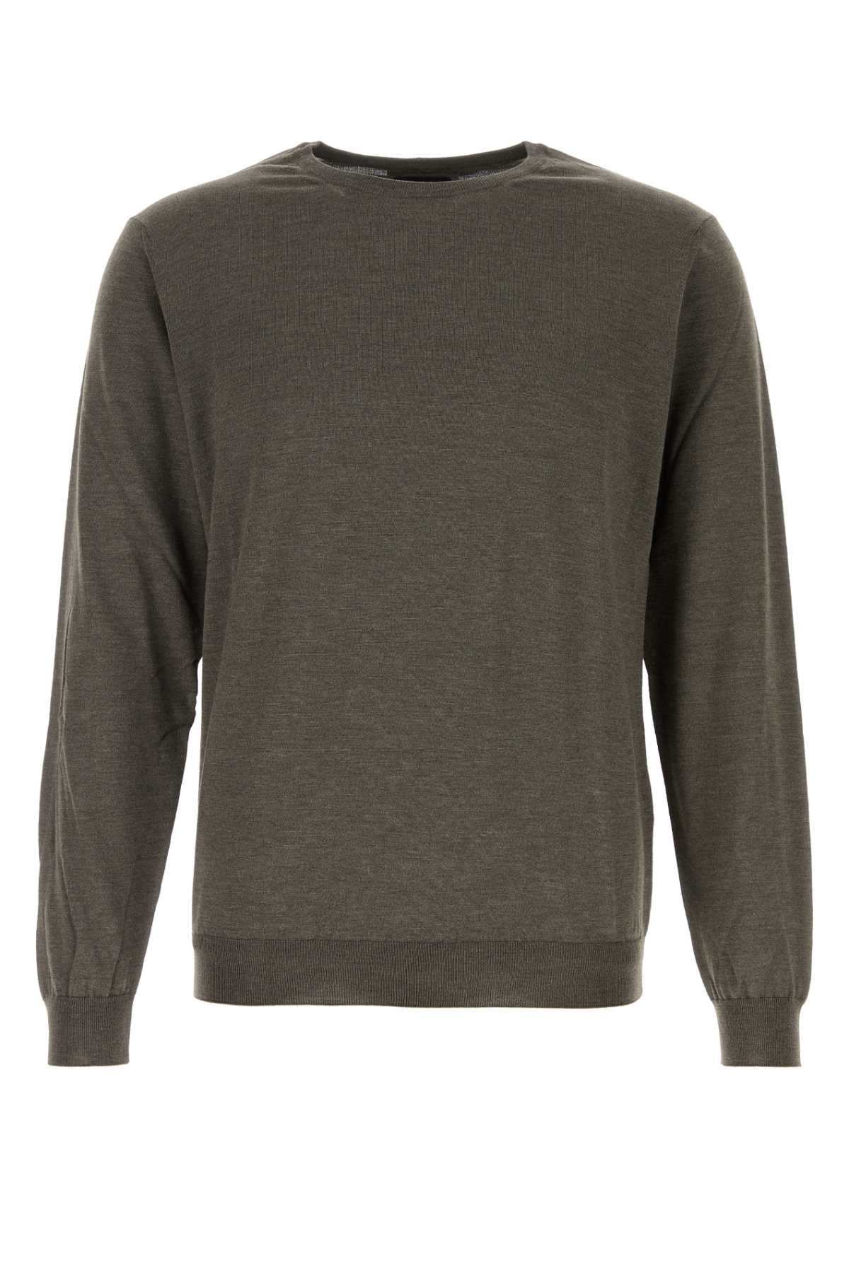 Giorgio Armani Men Brown Silk Blend Sweater GIORGIO ARMANI