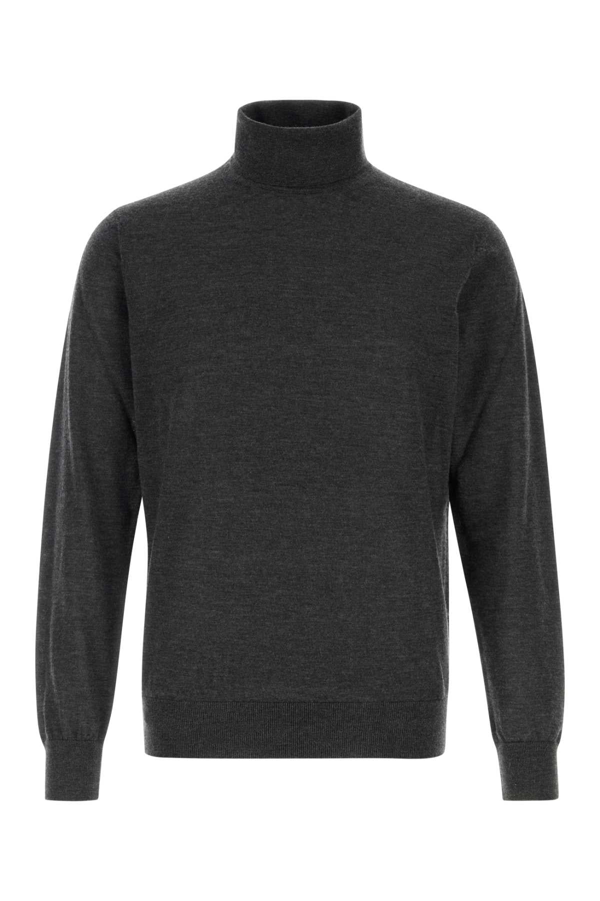 Giorgio Armani Men Graphite Cashmere Sweater GIORGIO ARMANI