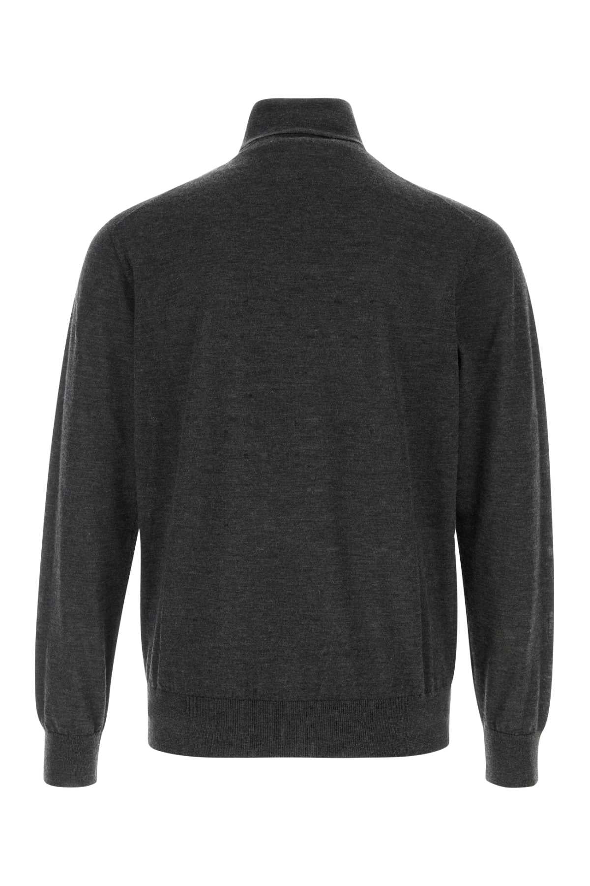 Giorgio Armani Men Graphite Cashmere Sweater GIORGIO ARMANI