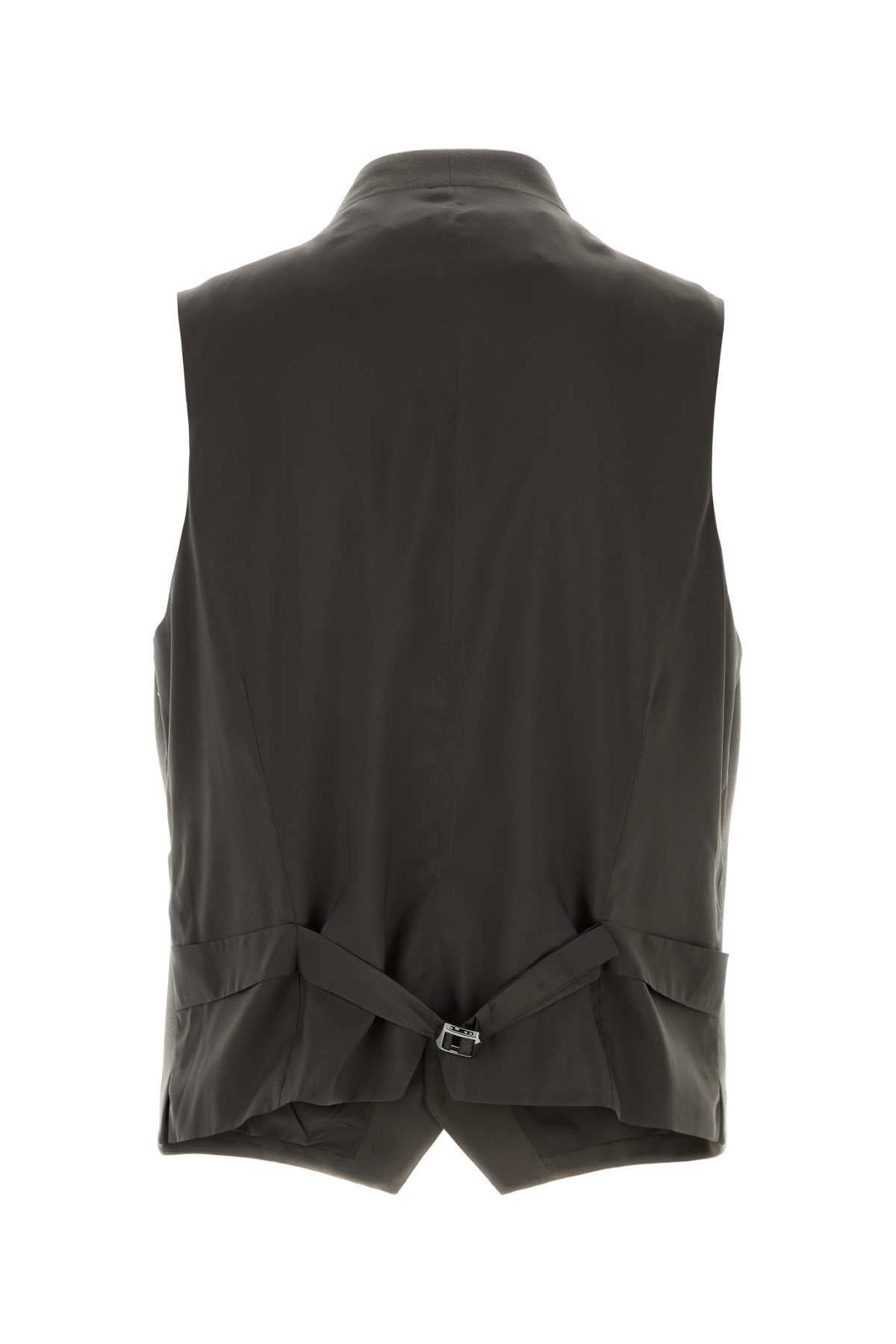 Giorgio Armani Men Graphite Wool Vest GIORGIO ARMANI