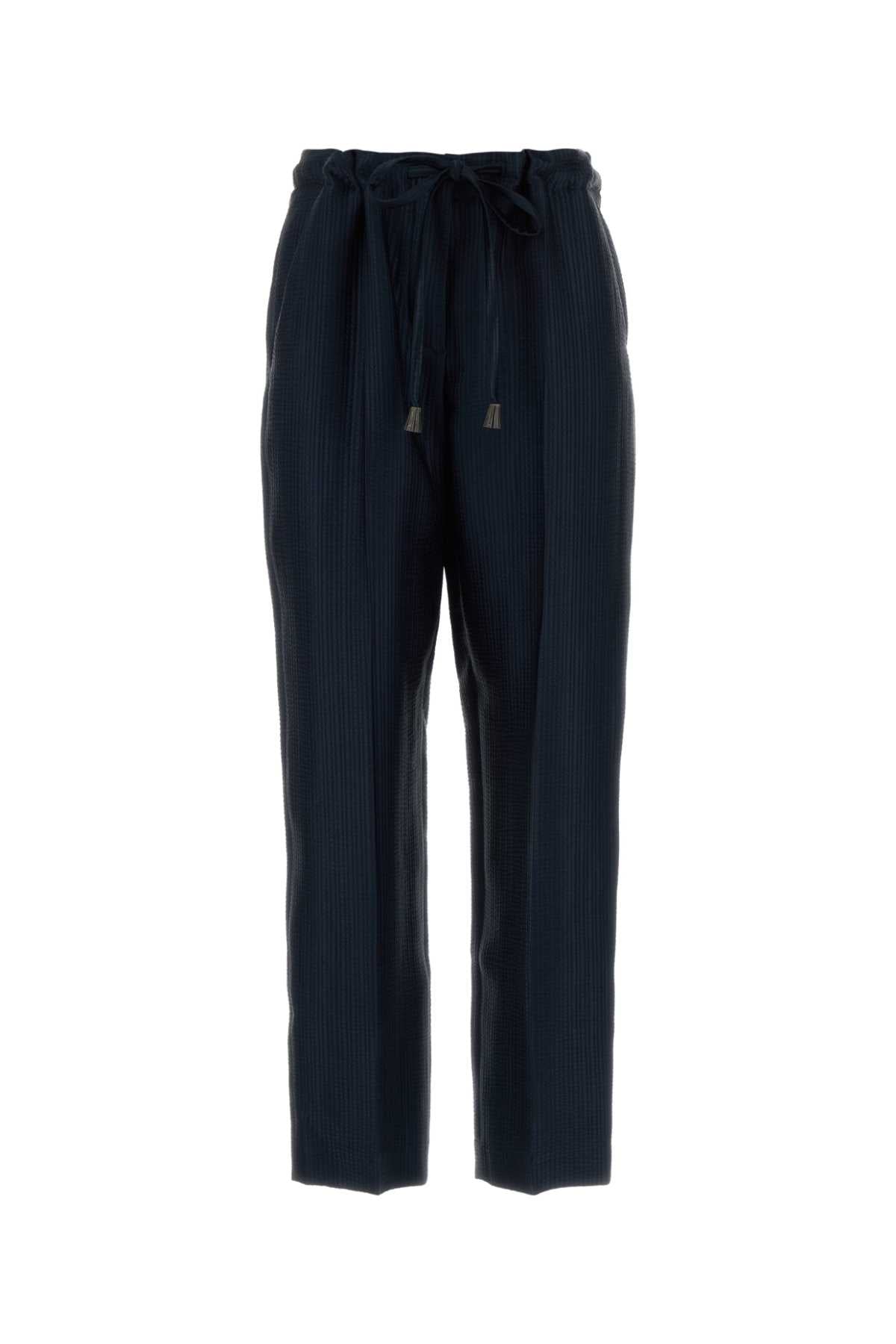 Giorgio Armani Women Blue Viscose Blend Pant GIORGIO ARMANI