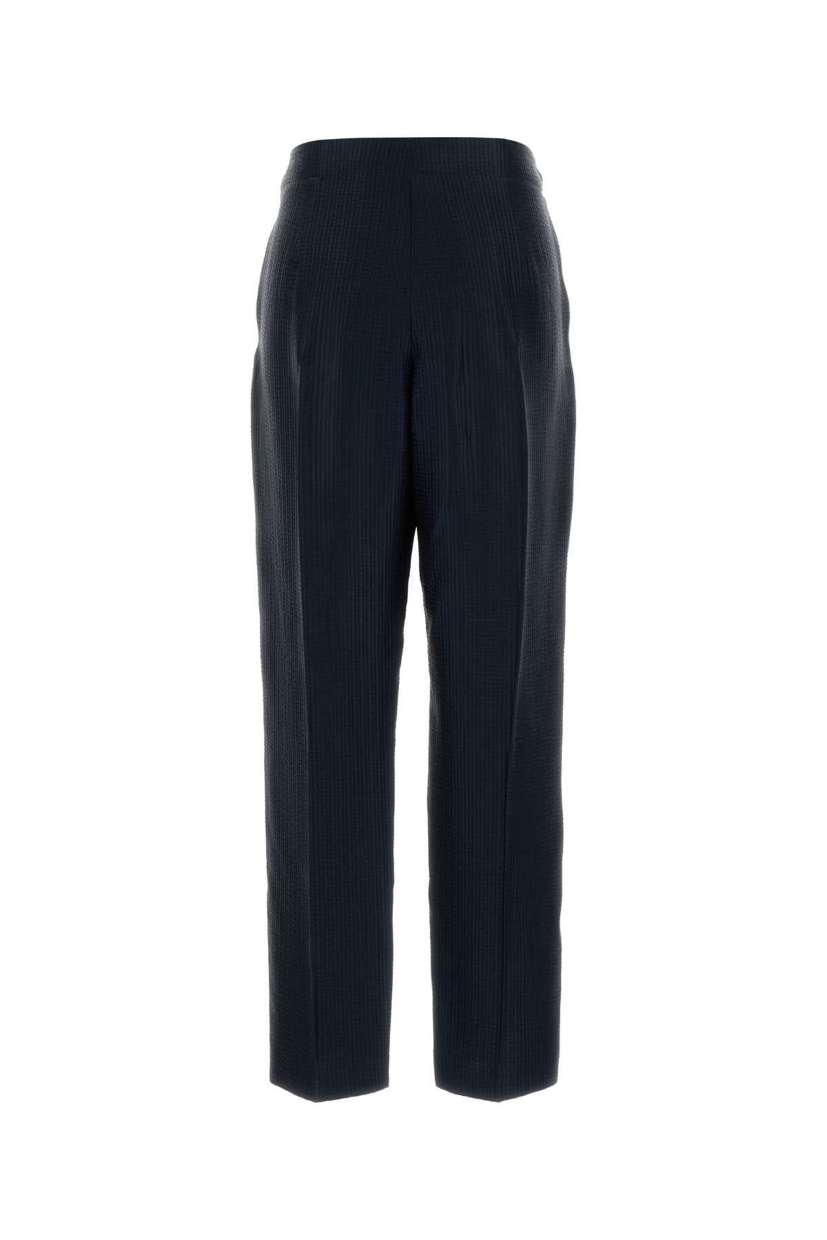 Giorgio Armani Women Blue Viscose Blend Pant GIORGIO ARMANI