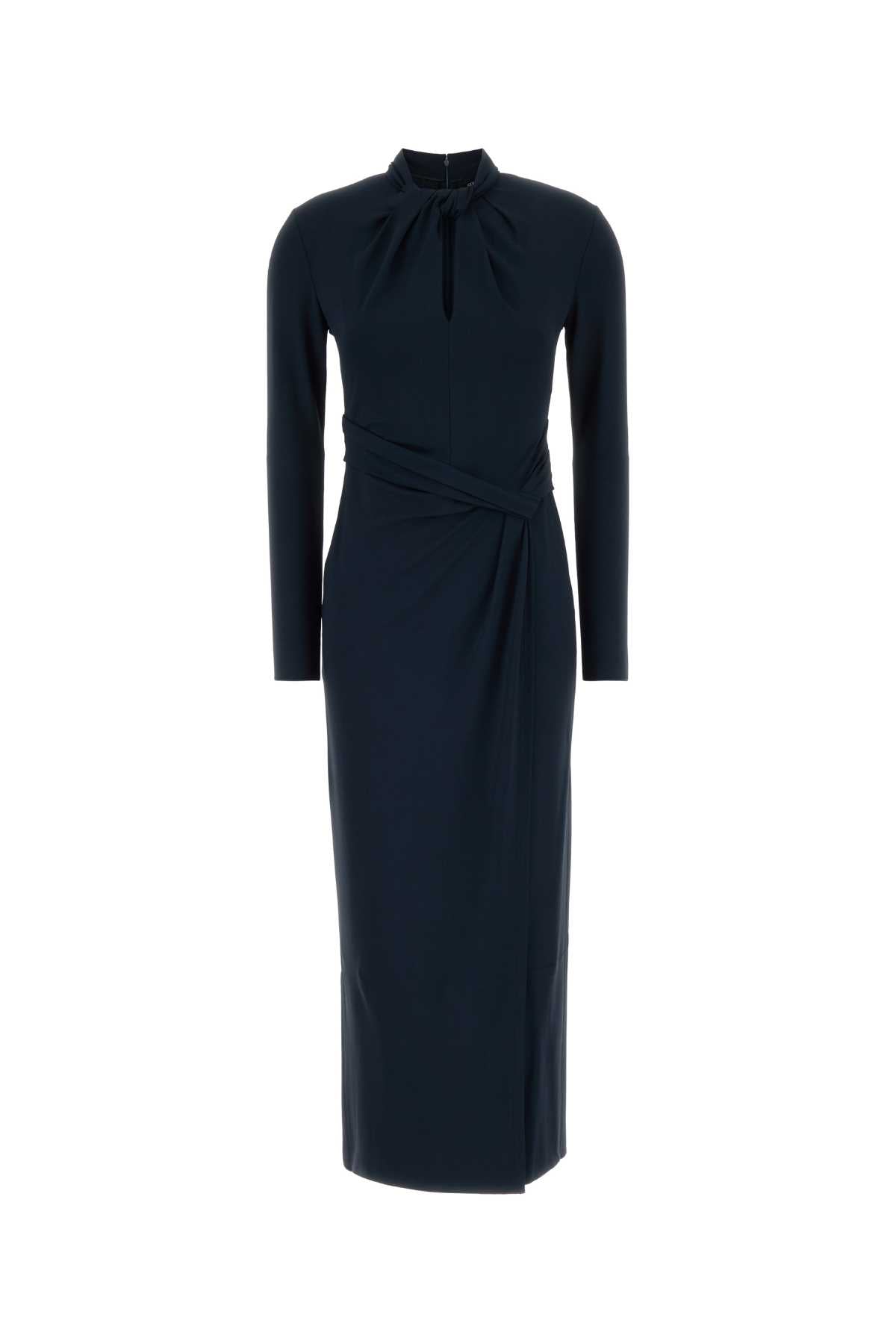 Giorgio Armani Women Navy Blue Stretch Crepe Dress GIORGIO ARMANI