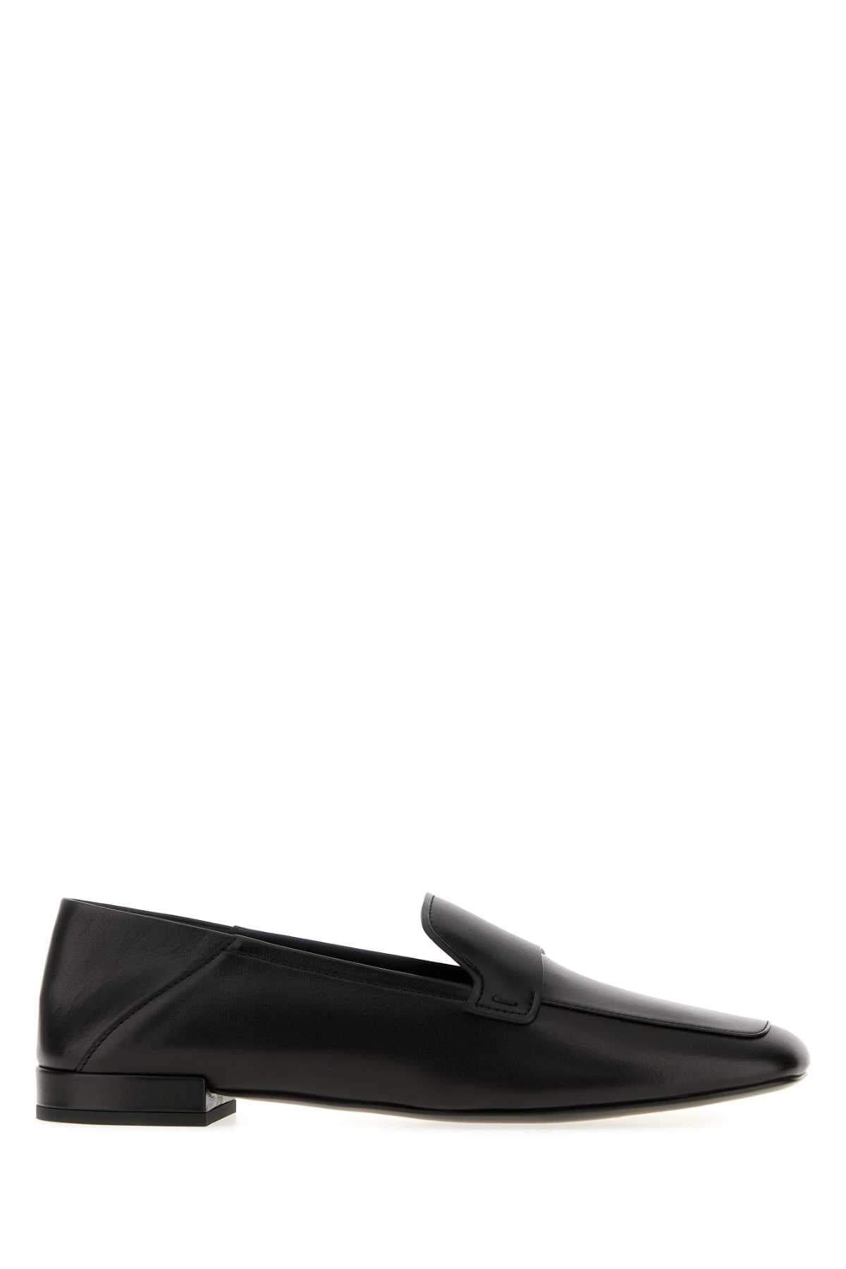 Giorgio Armani Women Black Leather Loafers GIORGIO ARMANI