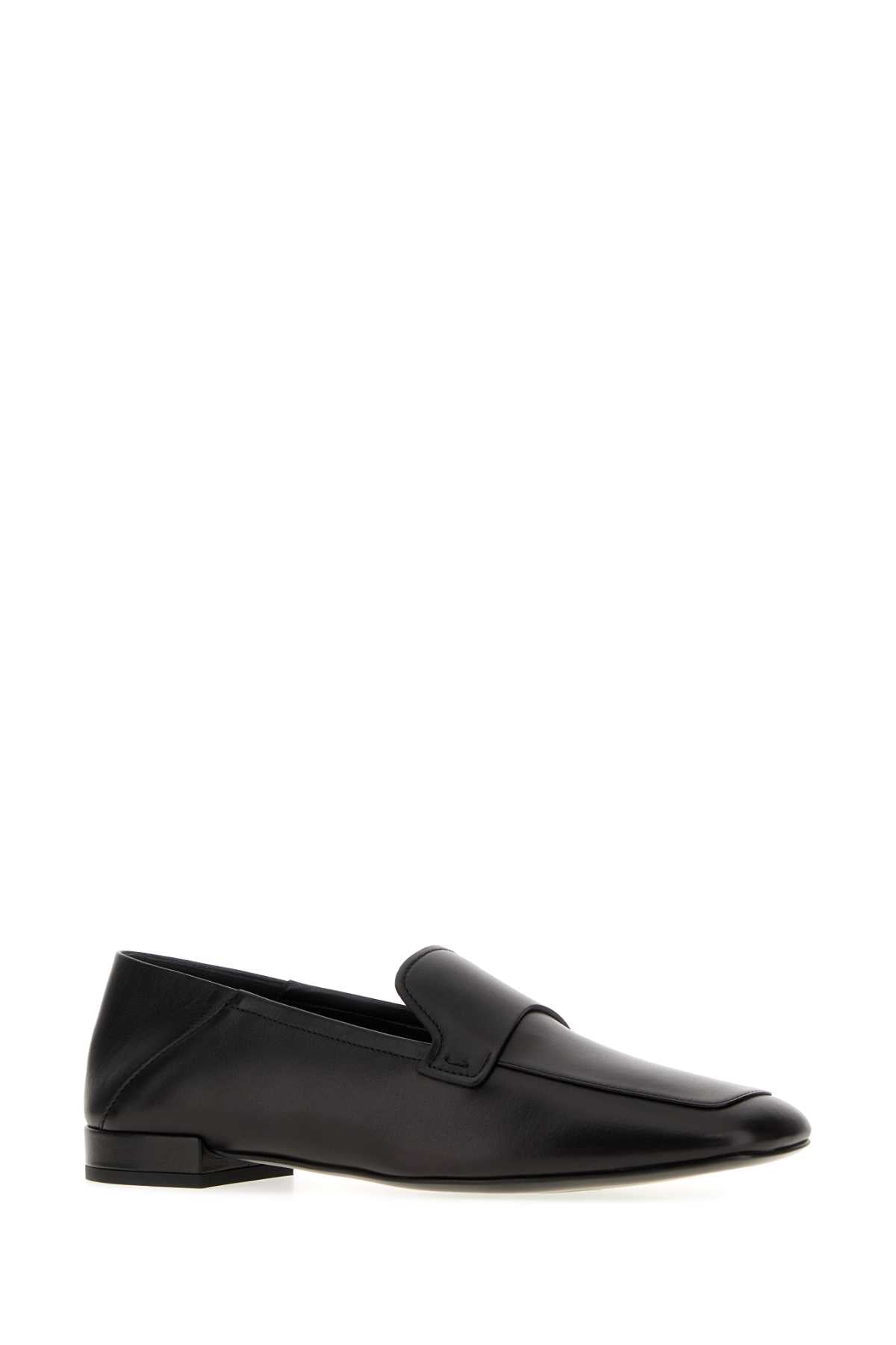 Giorgio Armani Women Black Leather Loafers GIORGIO ARMANI
