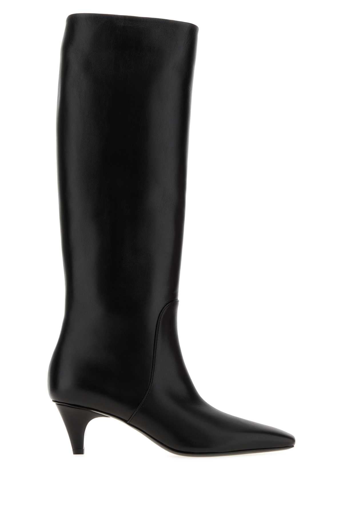 Giorgio Armani Women Black Leather Boots GIORGIO ARMANI