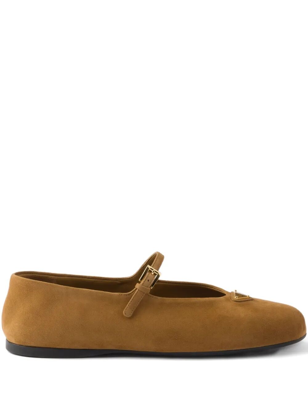 Prada Women Round Toe Suede Ballerinas PRADA