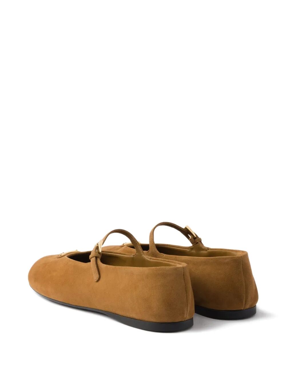 Prada Women Round Toe Suede Ballerinas PRADA