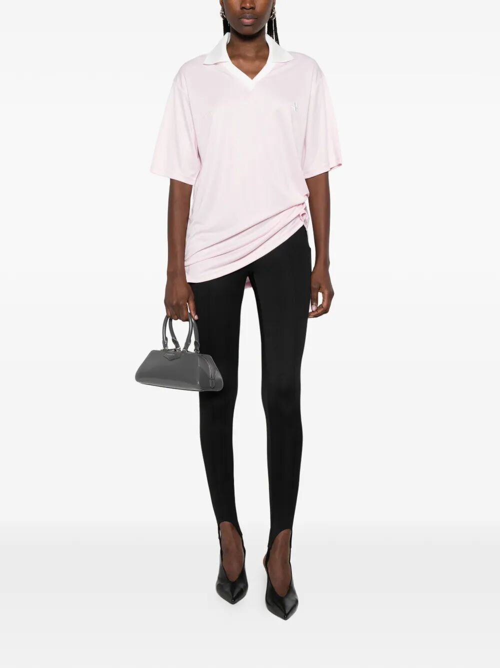 Courreges Women V-Neck Oversized Sports Polo COURREGES