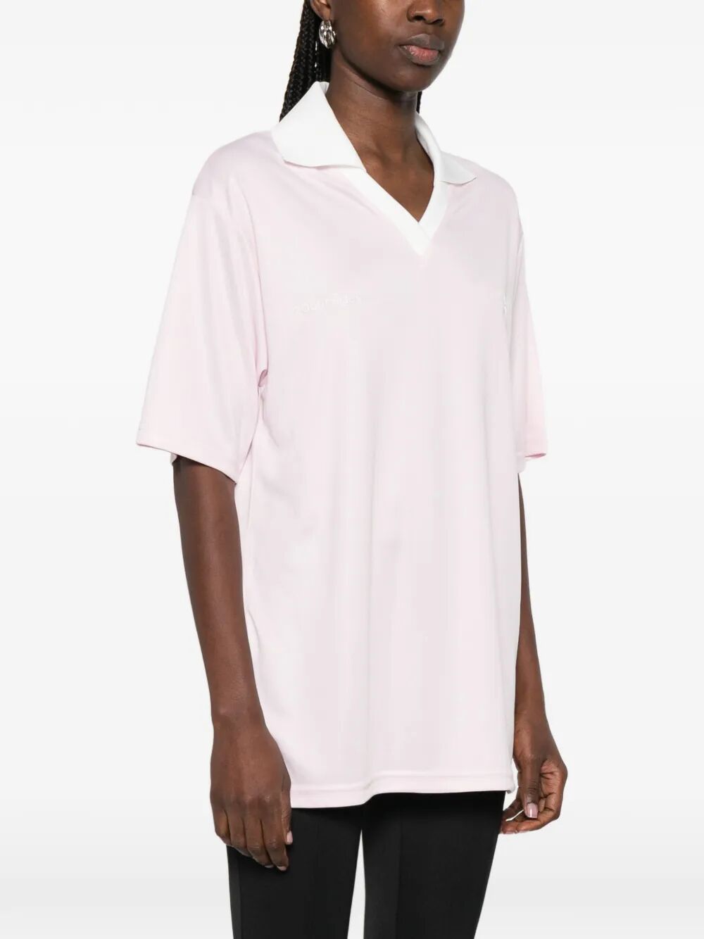 Courreges Women V-Neck Oversized Sports Polo COURREGES