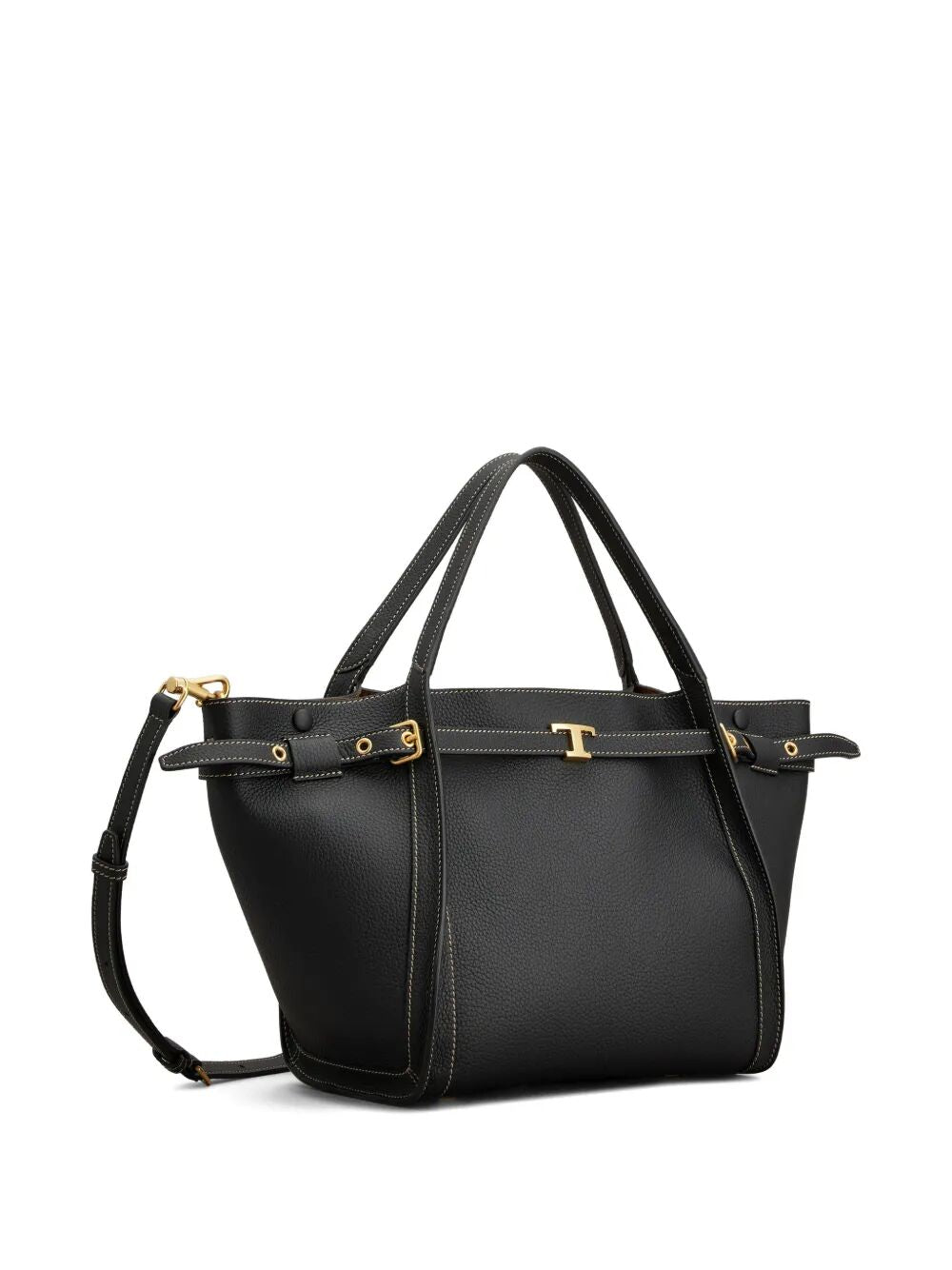 Tod's Women Small Leather Shopping Bag With T Timeless Accessory TOD'S