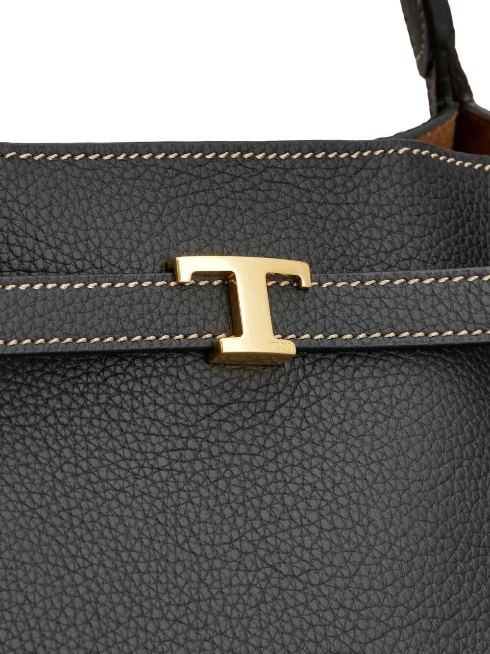 Tod's Women Small Leather Shopping Bag With T Timeless Accessory TOD'S