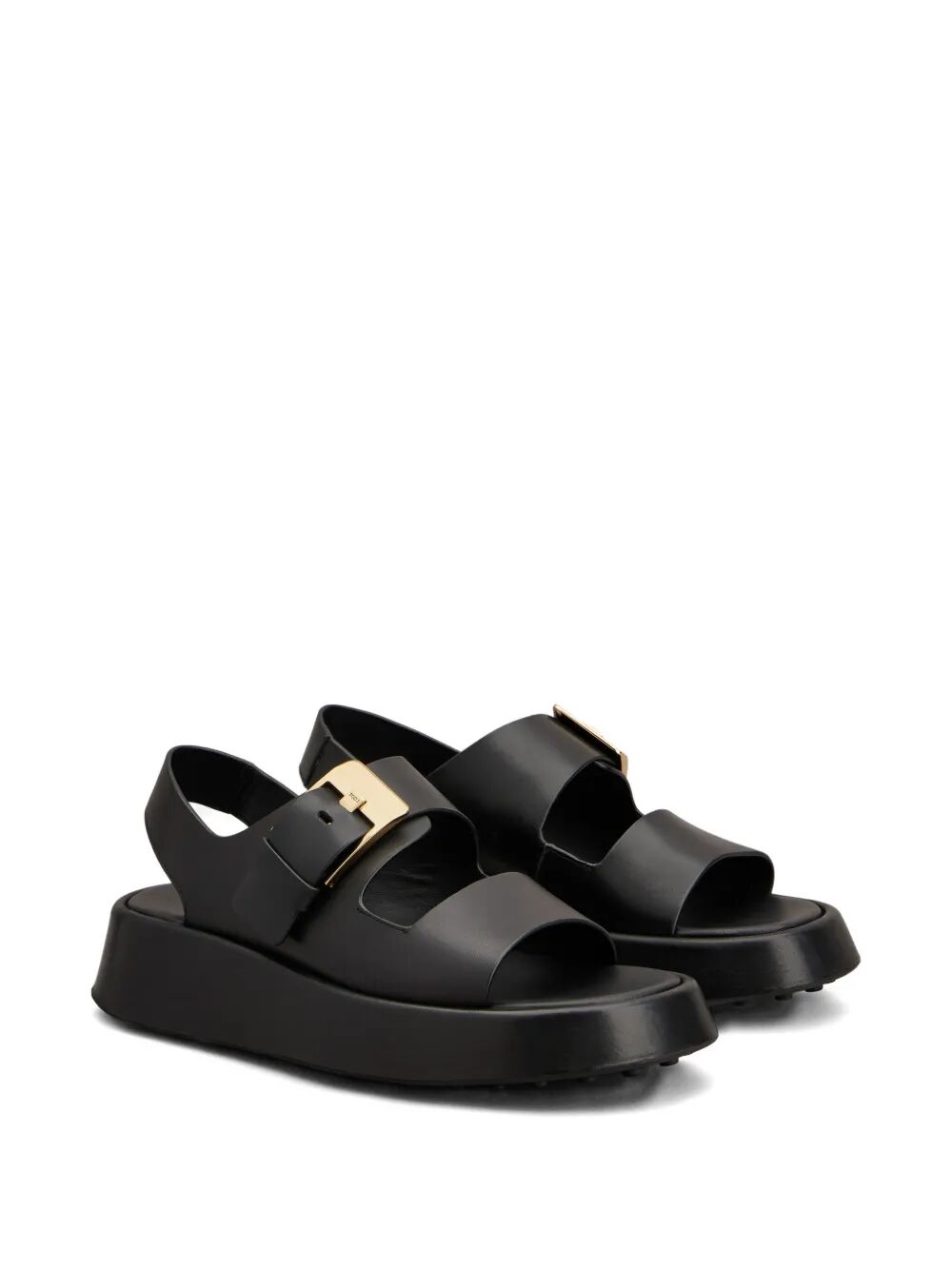 Tod's Women Leather Strappy Sandals With Maxi Buckle TOD'S