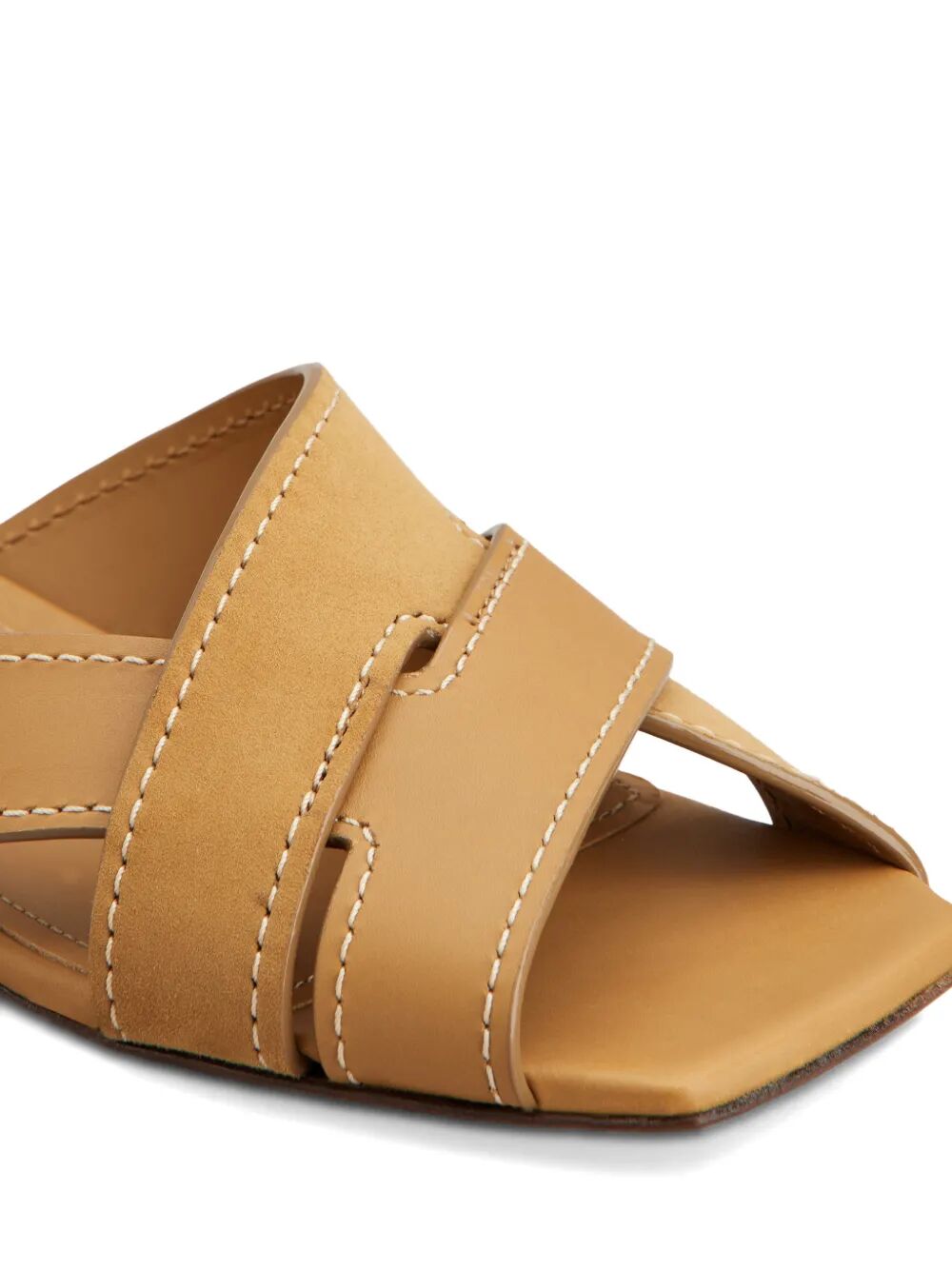 Tod's Women Flat Leather Sandals With Crossed Straps TOD'S