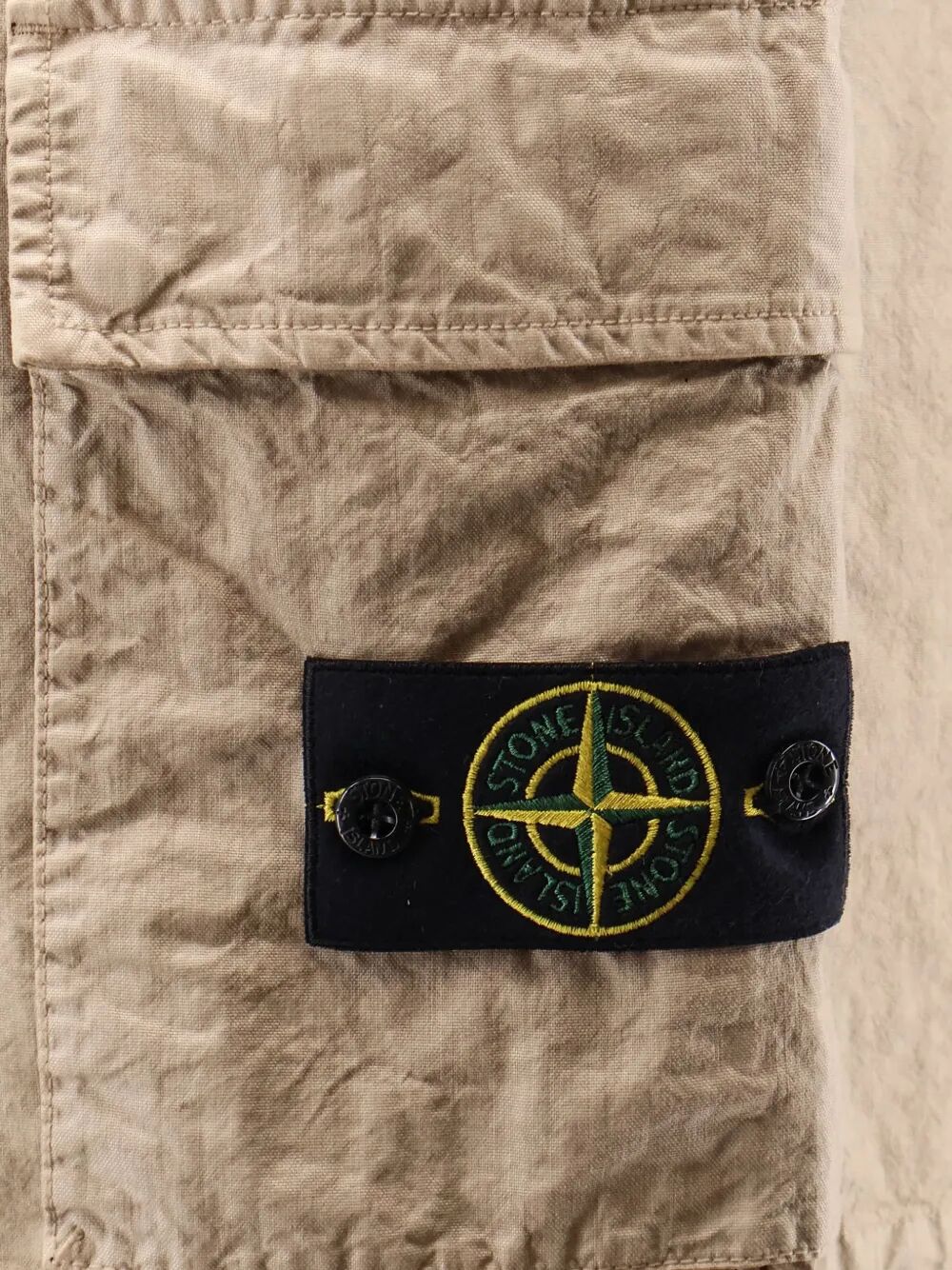 Stone Island Men Nylon Panama Loose Fit Cargo Bermudas STONE ISLAND