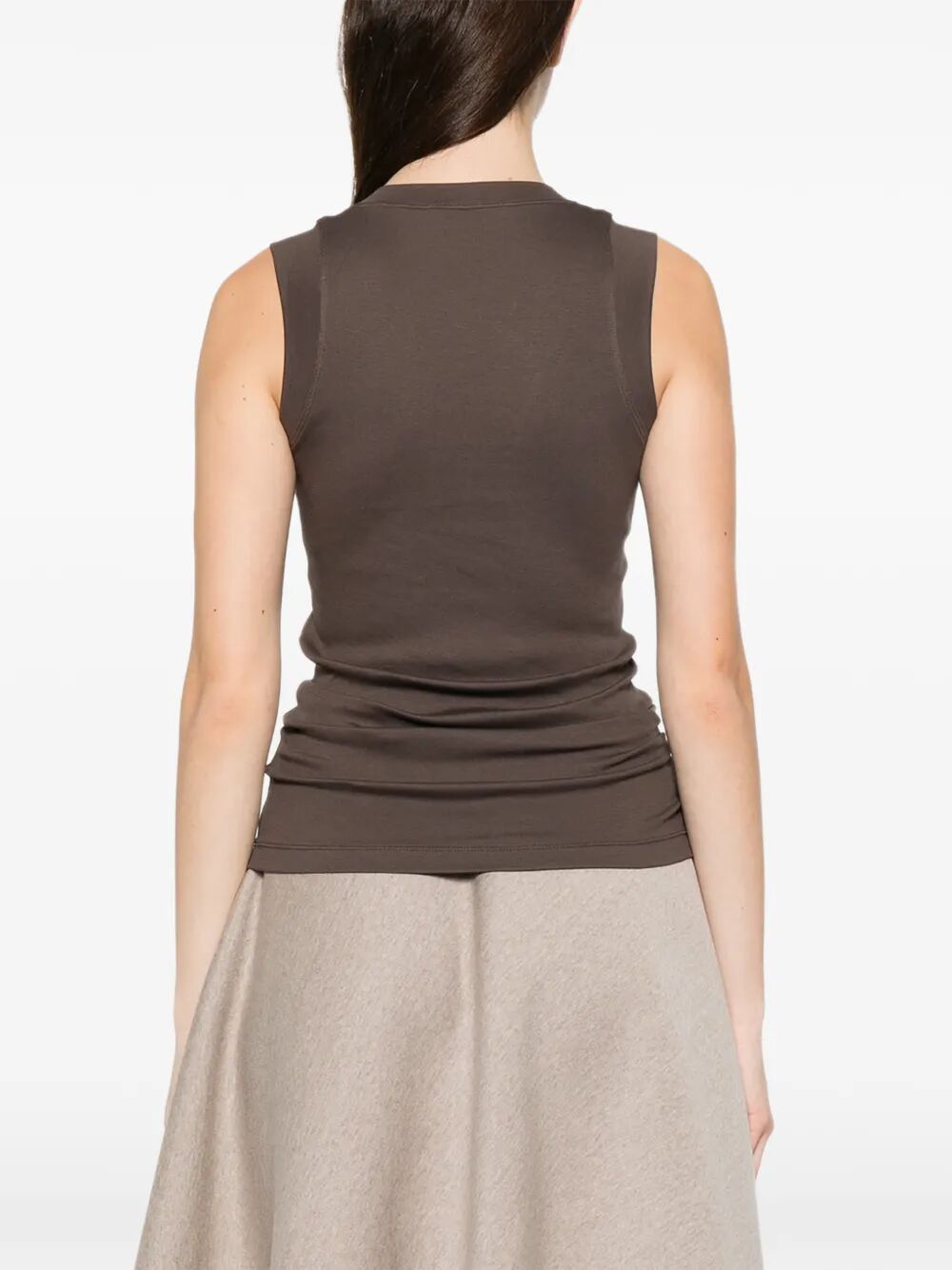 Brunello Cucinelli Women Stretch Cotton Jersey Tank Top With Precious Faux-Layering BRUNELLO CUCINELLI