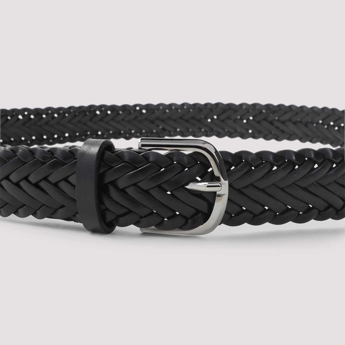 Giorgio Armani Woven Leather Belt Men GIORGIO ARMANI
