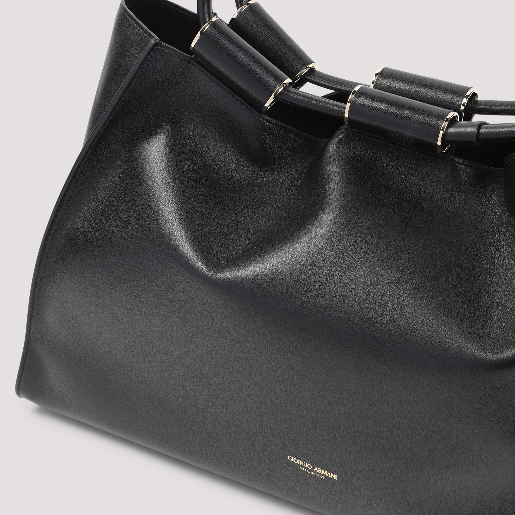 Giorgio Armani Leather Shopping Bag Women GIORGIO ARMANI
