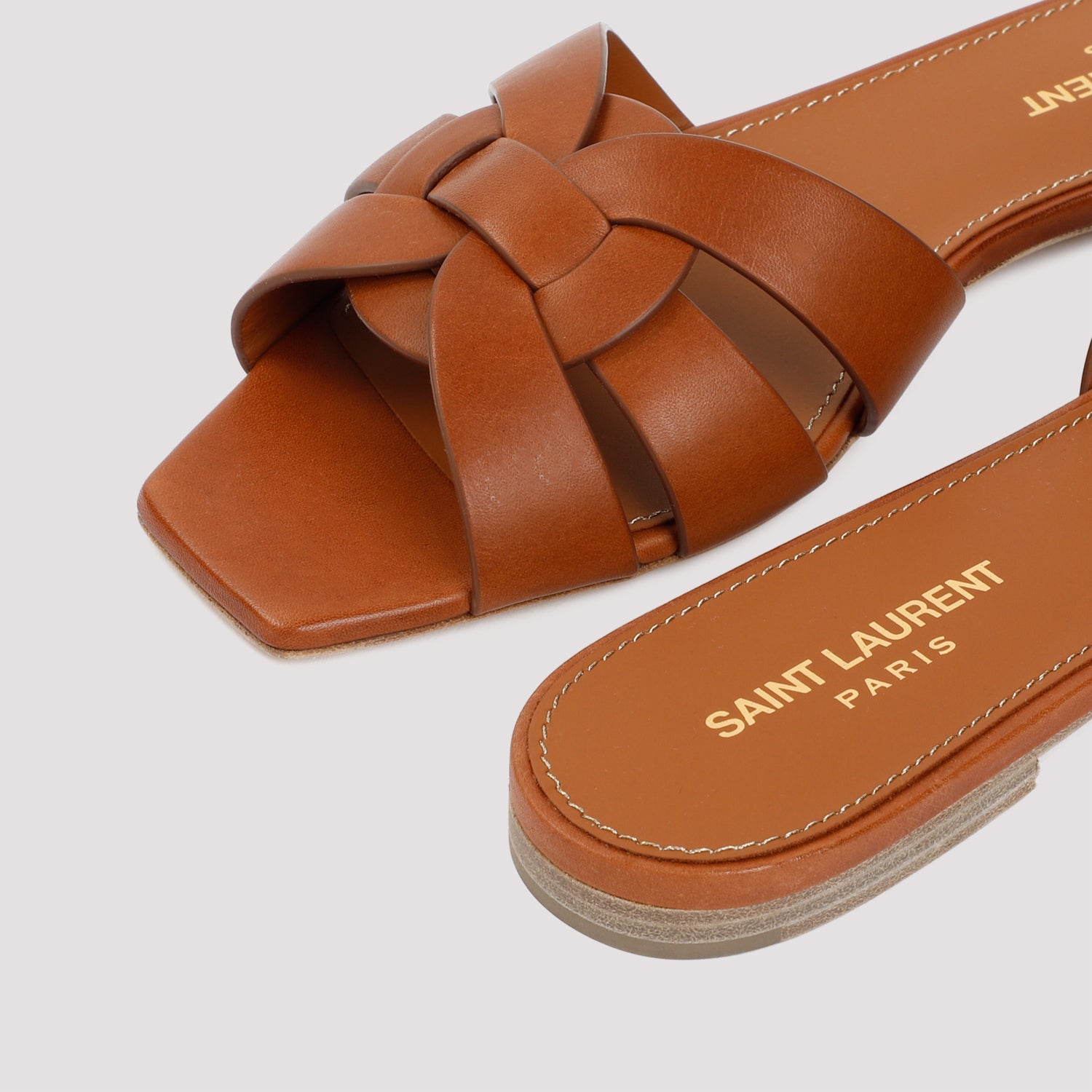 Saint Laurent Leather Tribute Flats Women SAINT LAURENT