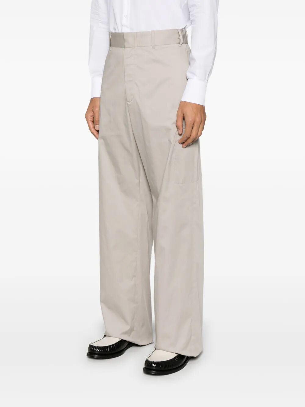Fendi Men Straight-Cut Cargo Cotton Trousers FENDI