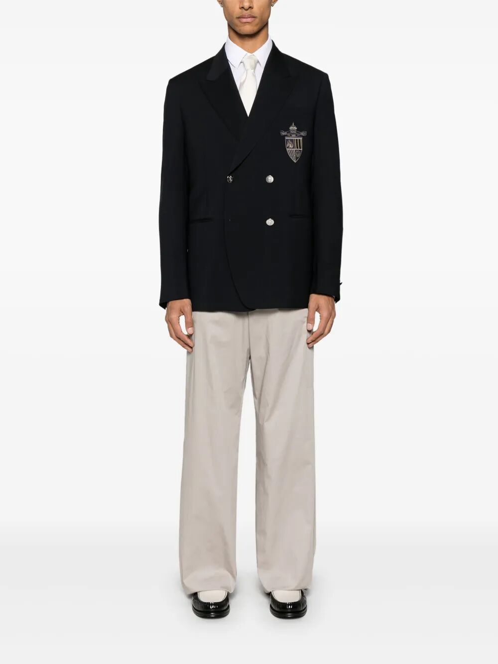 Fendi Men Straight-Cut Cargo Cotton Trousers FENDI