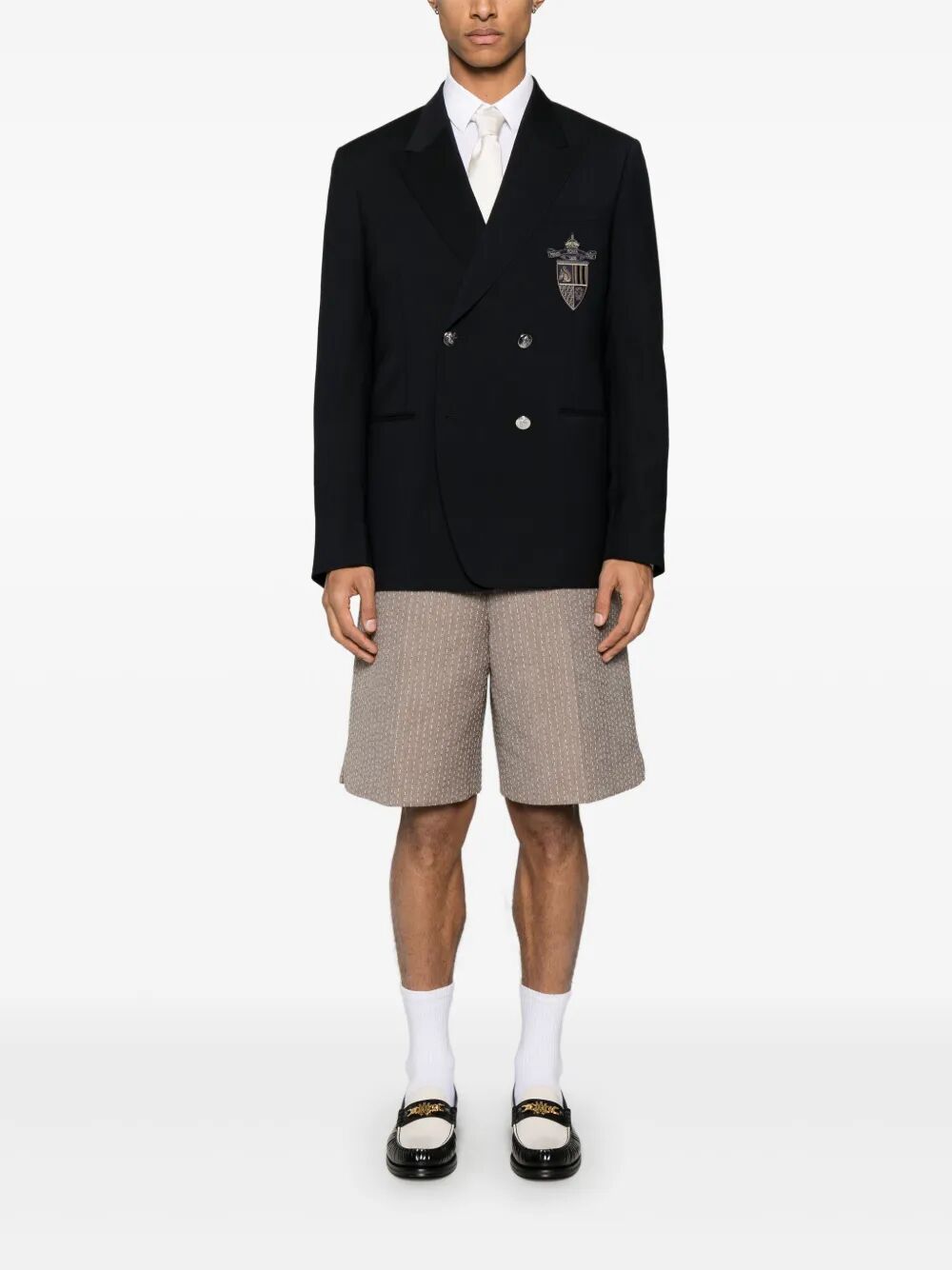 Fendi Men Straight-Cut Double Breasted Wool Jacket FENDI