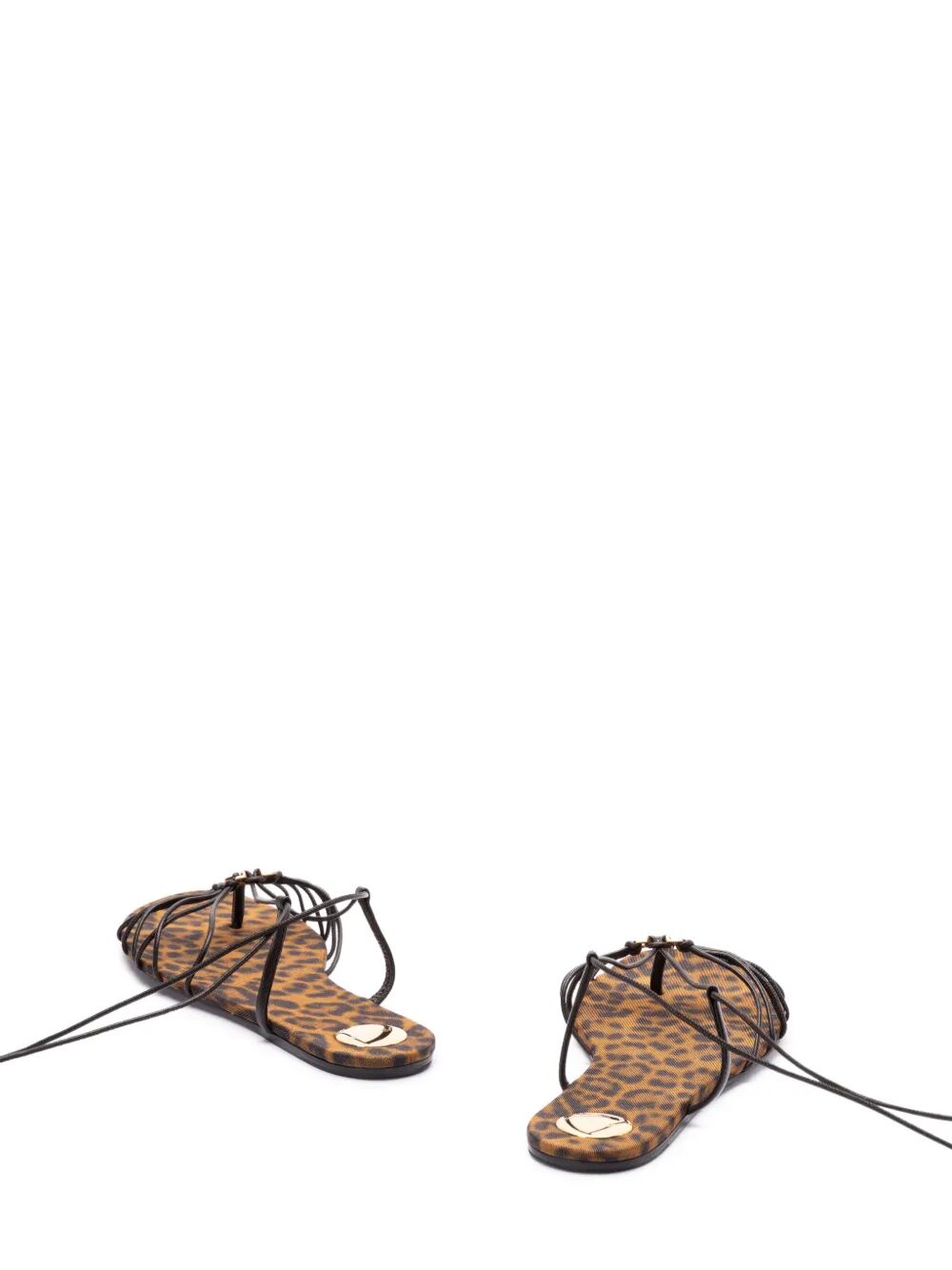 Saint Laurent Women Ankle Strap Babylone Flat Sandals SAINT LAURENT