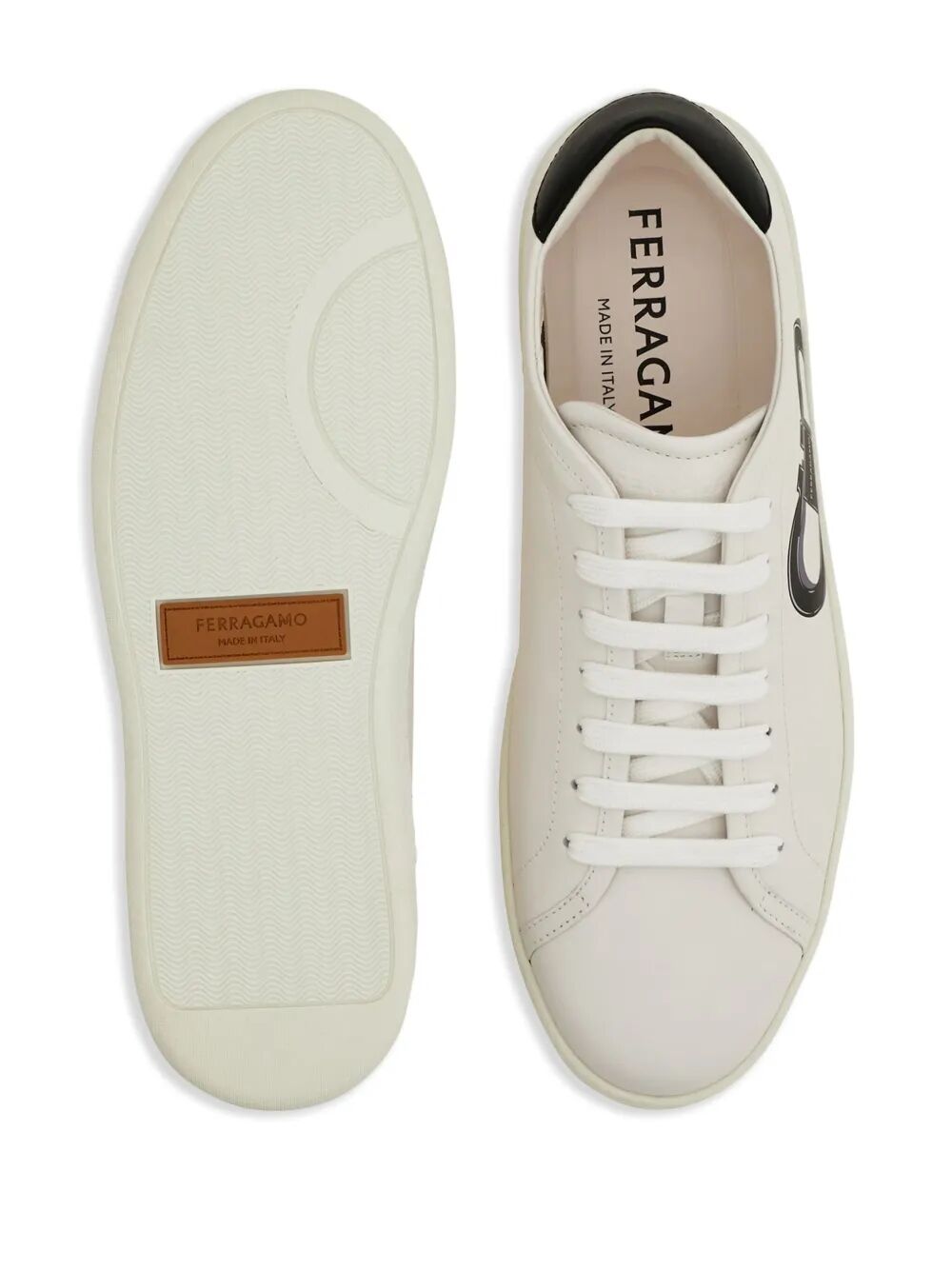 Ferragamo Men Double Gancini Brandy1 Sneakers FERRAGAMO