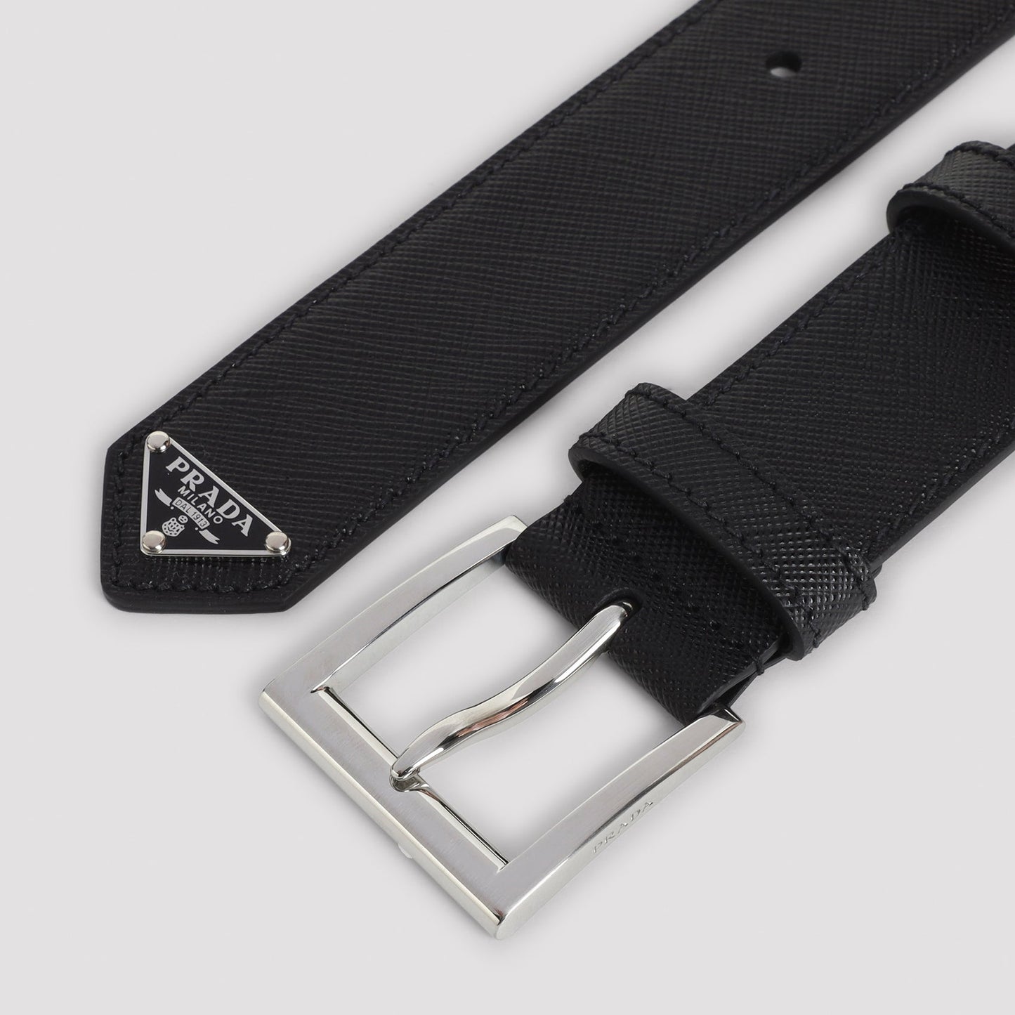 Prada Saffiano Leather Belt Men PRADA
