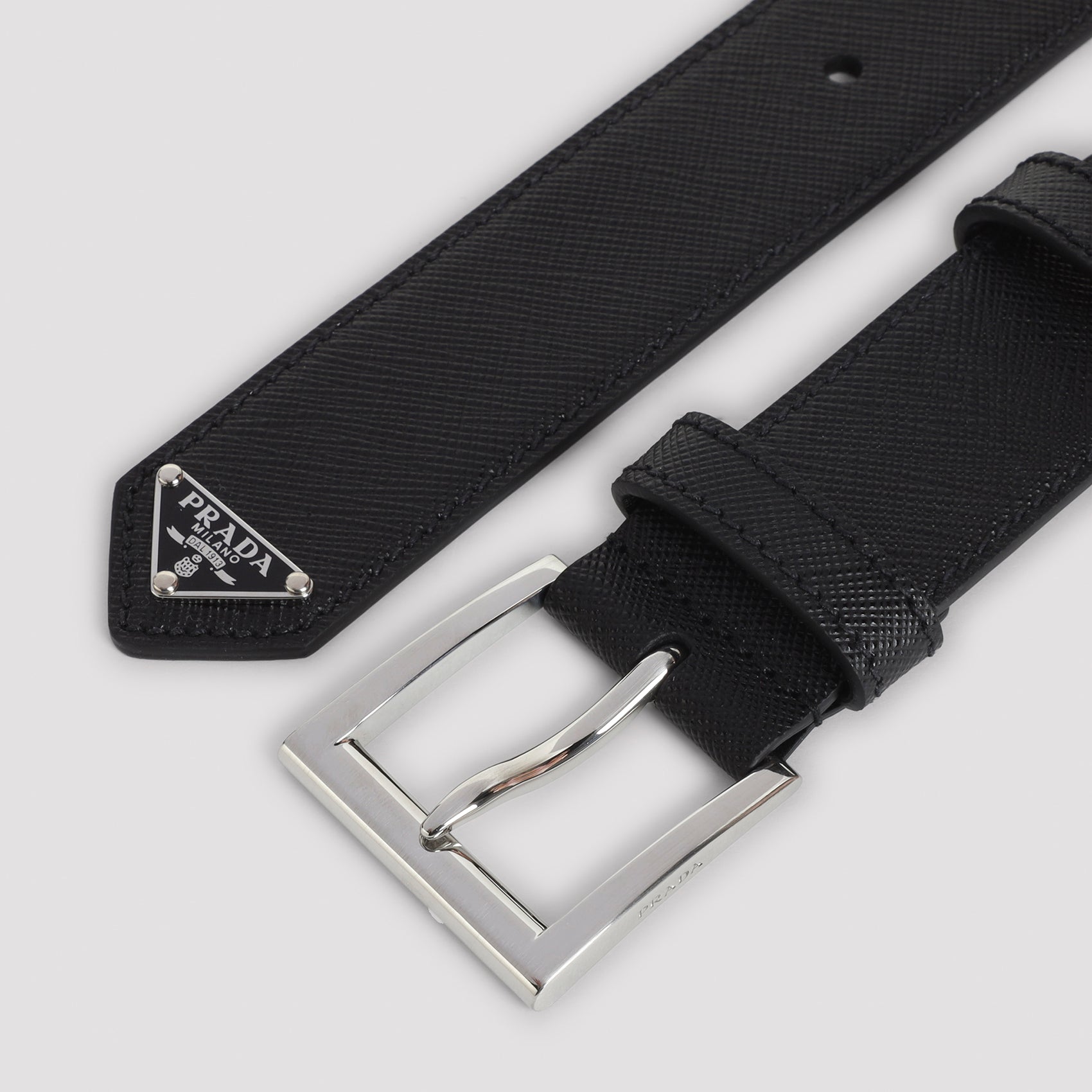 Prada Saffiano Leather Belt Men PRADA
