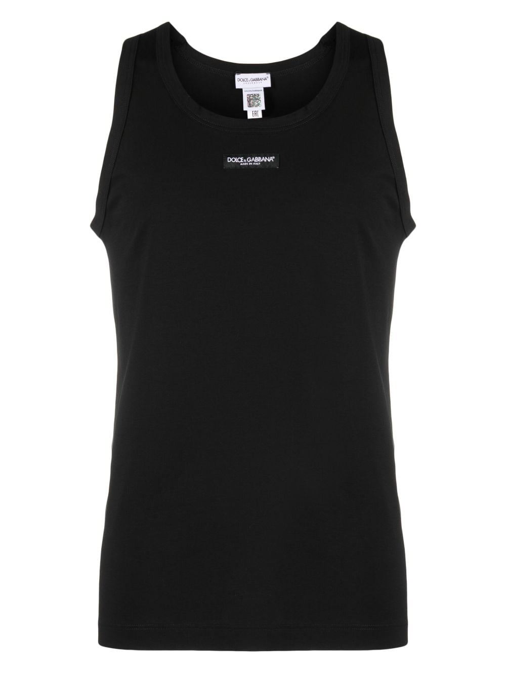 Dolce & Gabbana Men Stretch Cotton Tank Top With Logo Label DOLCE & GABBANA